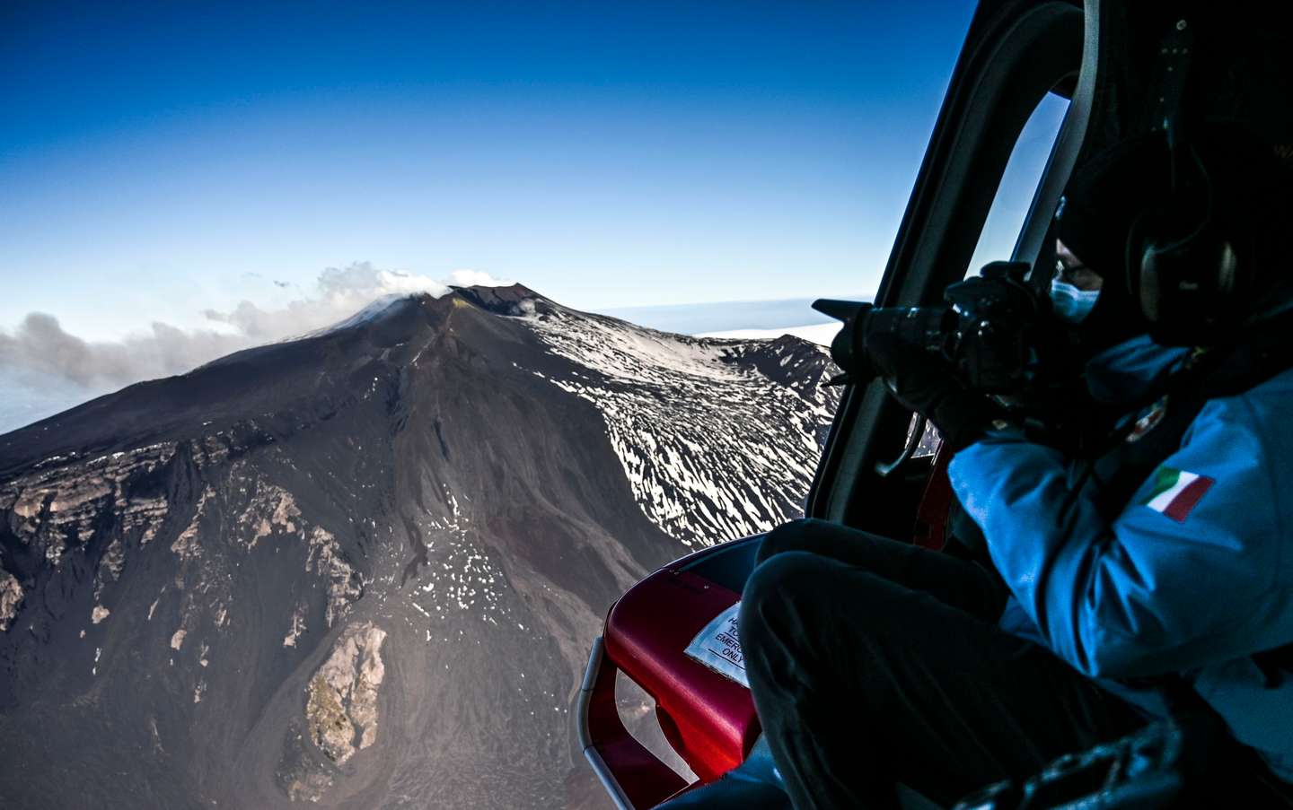 Volcanologists Watch Mount Etna From Above