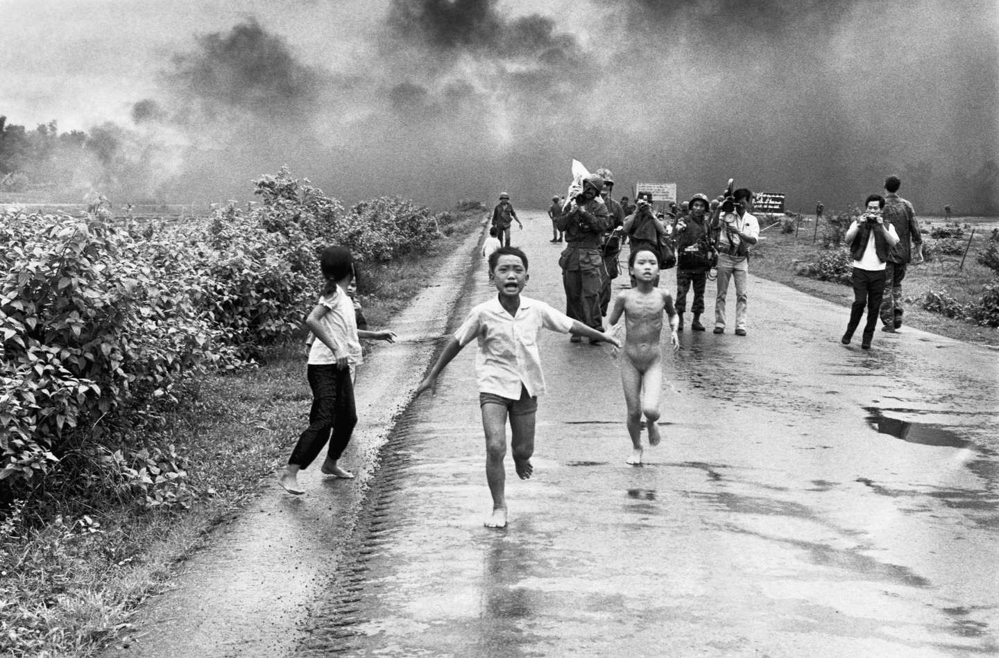 Children Flee From Their Homes