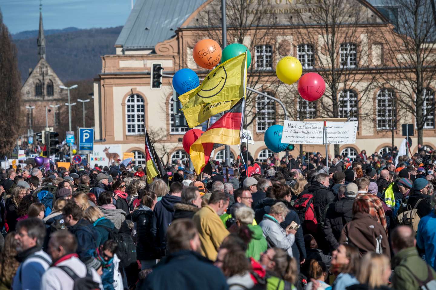 Coronavirus Skeptics Rally In Kassel