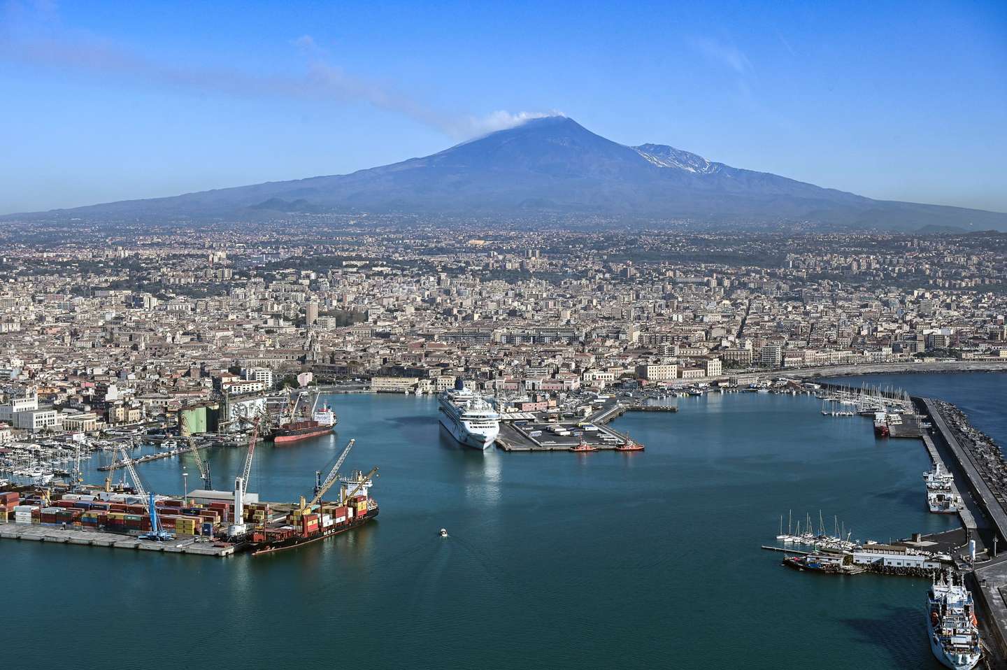 Volcanologists Watch Mount Etna From Above