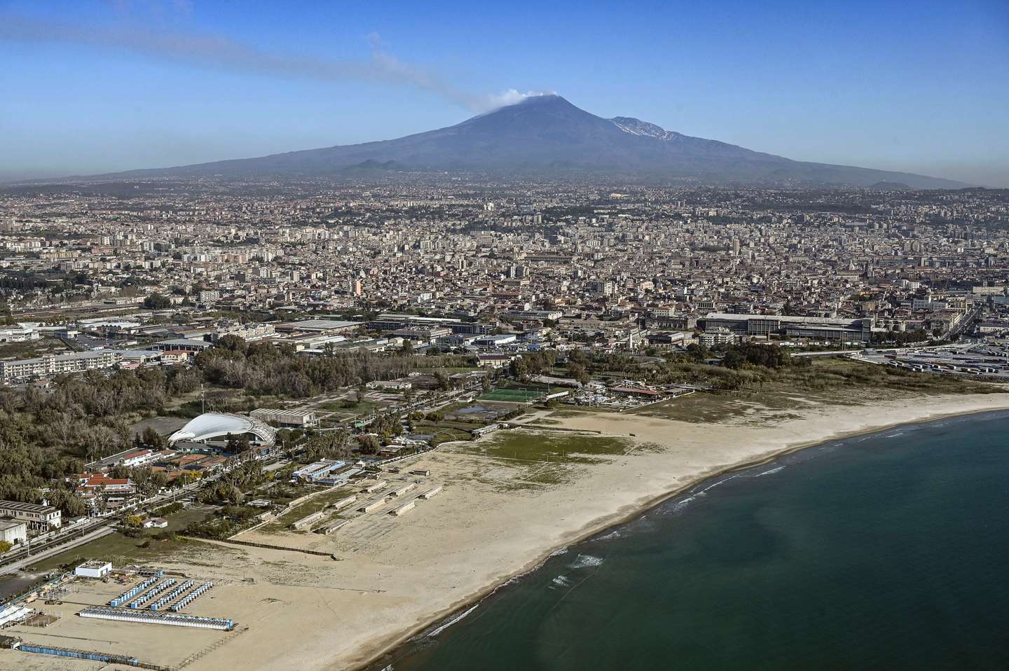 Volcanologists Watch Mount Etna From Above