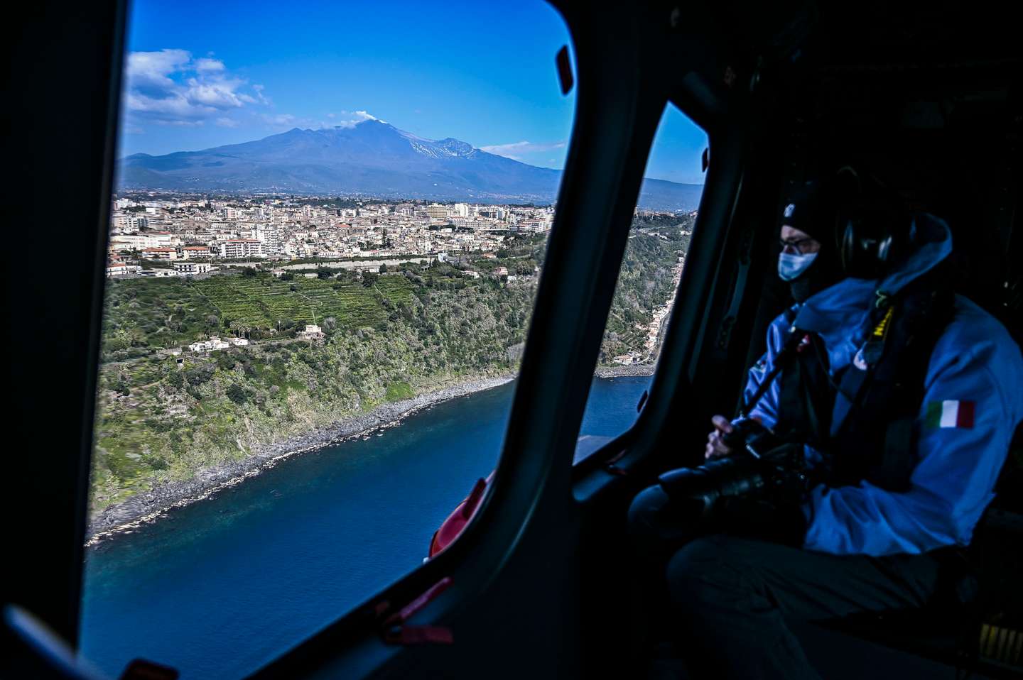 Volcanologists Watch Mount Etna From Above