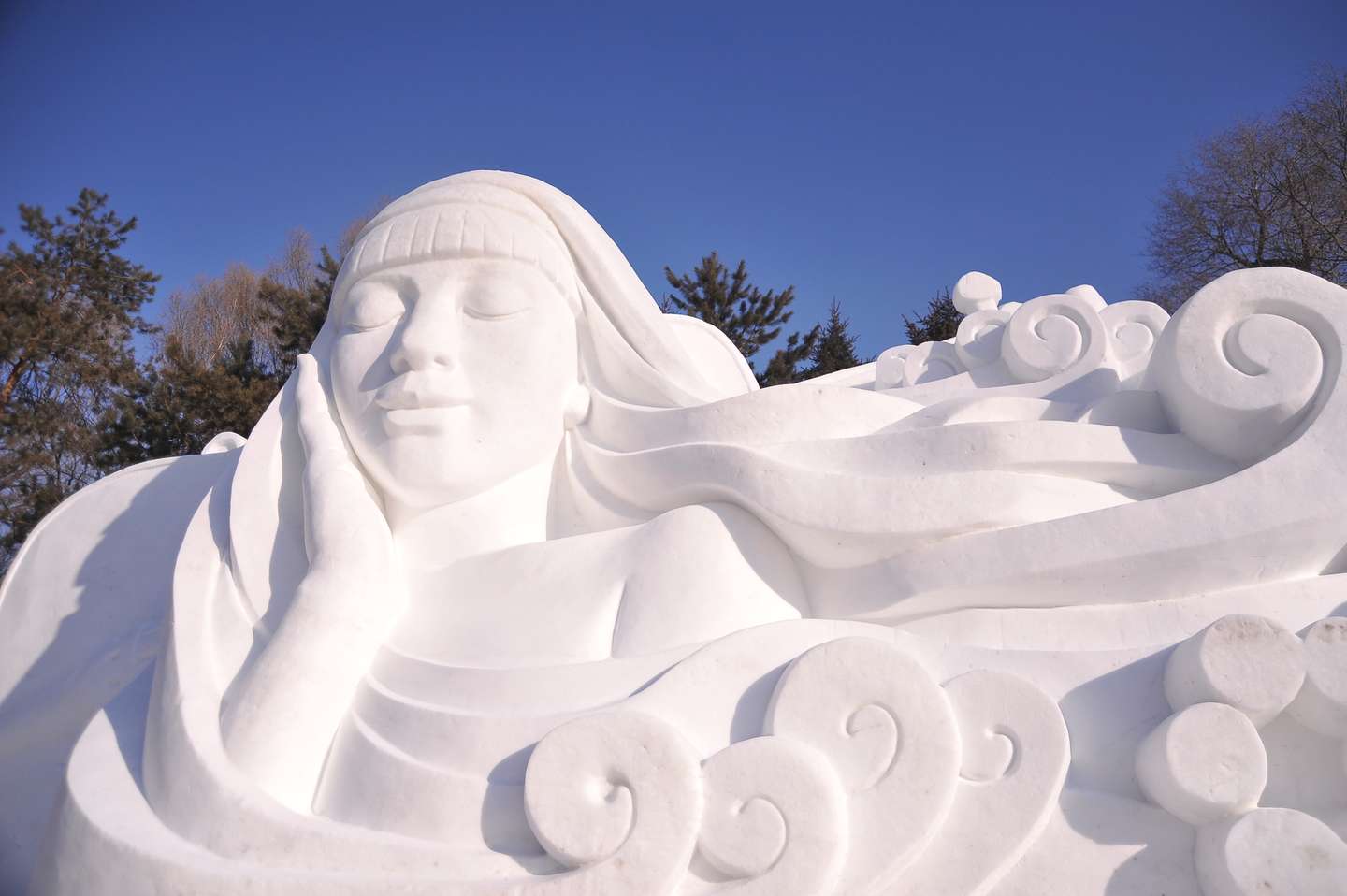34.ª edição do Festival Internacional de Esculturas de Neve, em Harbin
