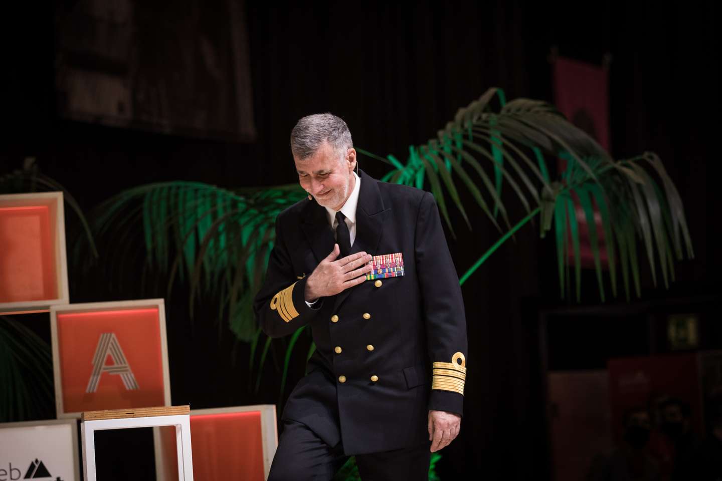 Web Summit: Segundo dia da Web Summit, no Parque das Nações, em Lisboa. Intervenção de Vice-Admirante, Henrique Gouveia e Melo. Lisboa, 2 de novembro de 2021. JOÃO PORFÍRIO/OBSERVADOR
