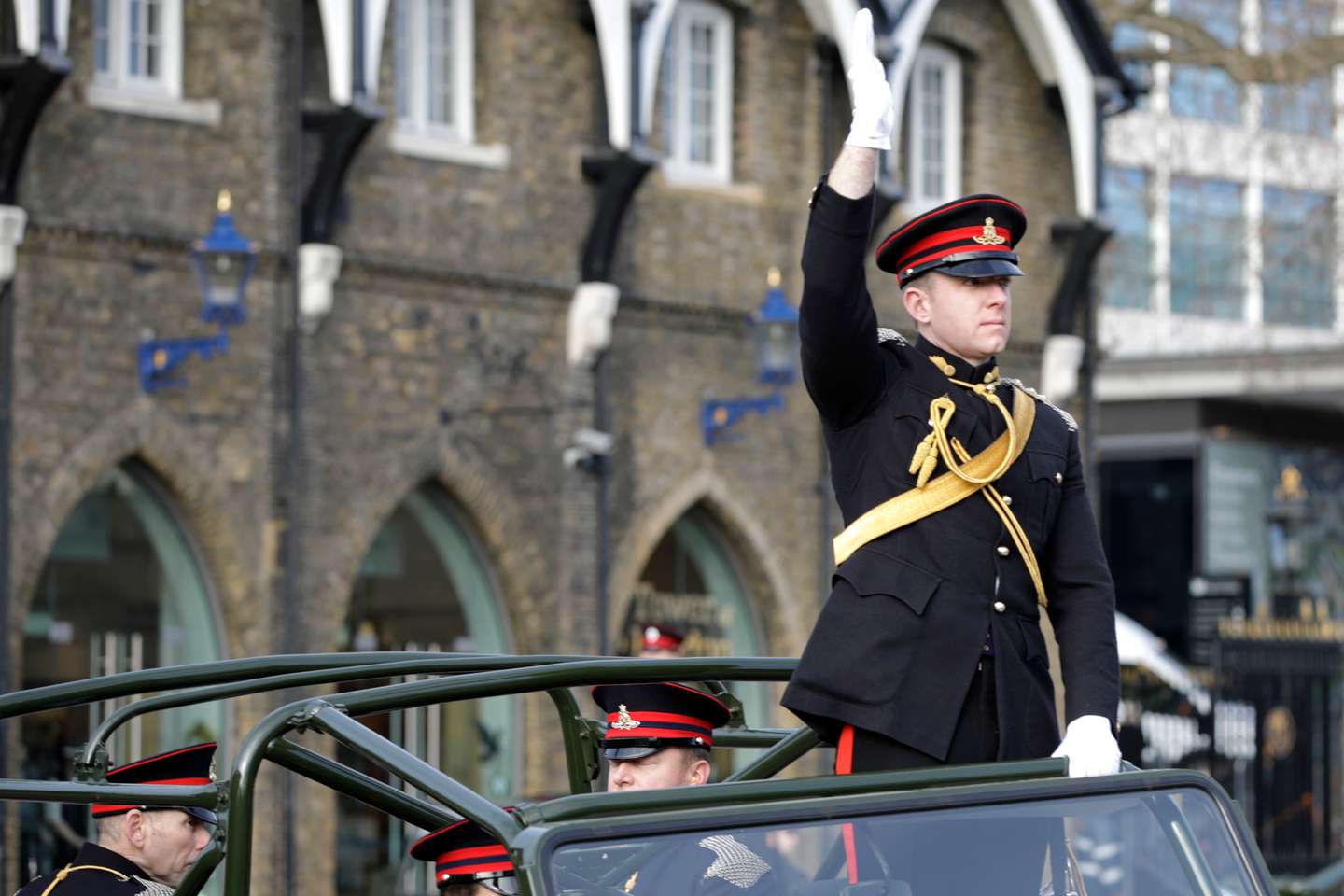 A celebração da Companhia Real de Artilharia a Cavalo que marca o Jubileu de Platina da Rainha Isabel II