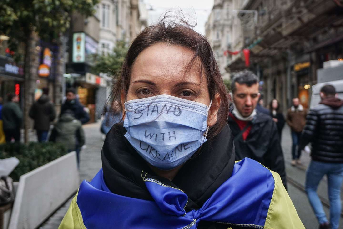 Protestos contra a invasão da Ucrânia na Turquia
