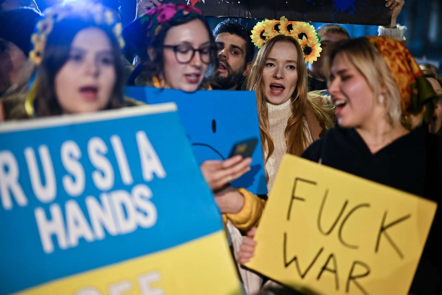 Protestos contra a invasão da Ucrânia em Londres, Reino Unido