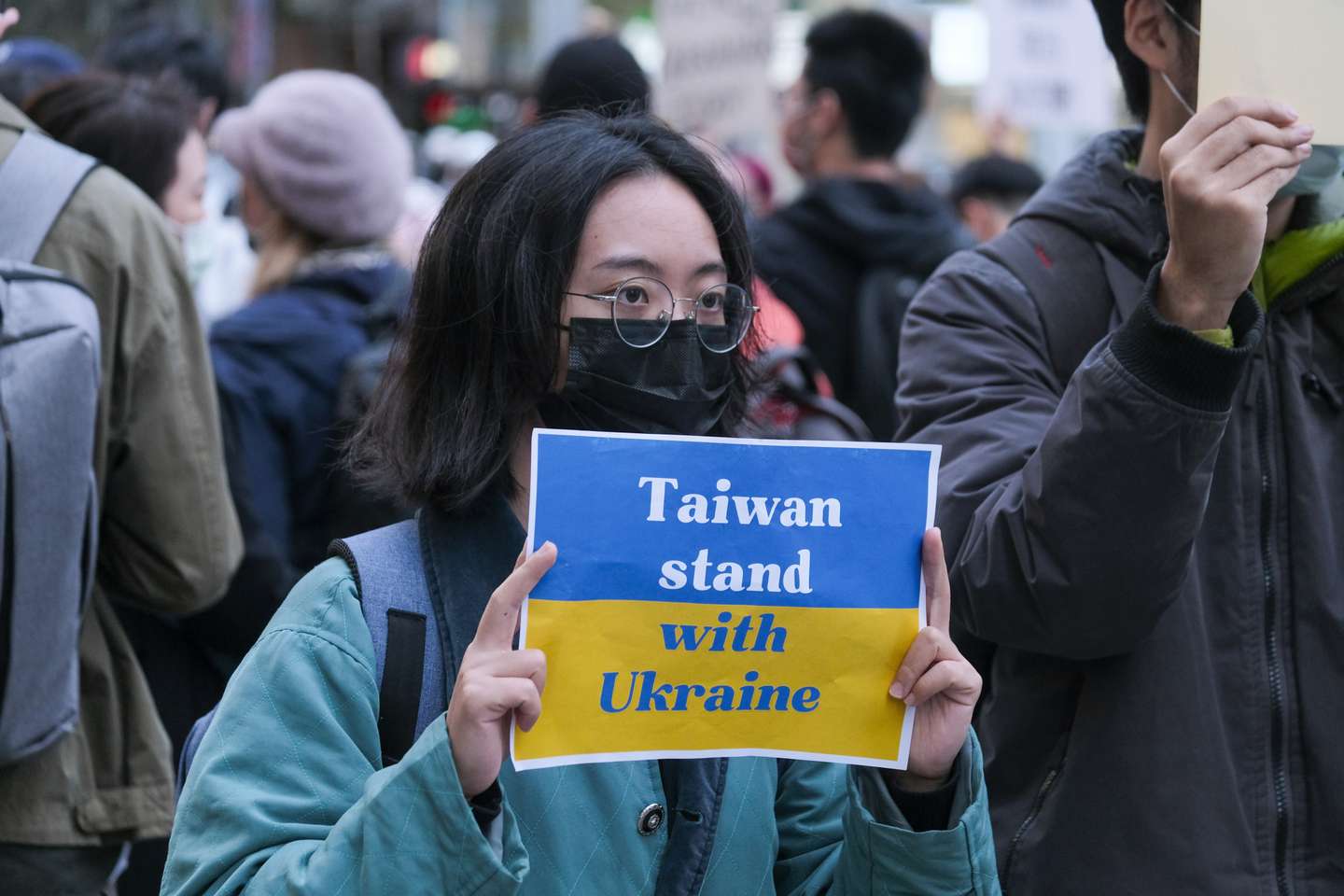 Protestos contra a invasão da Ucrânia em Taipei, Taiwan