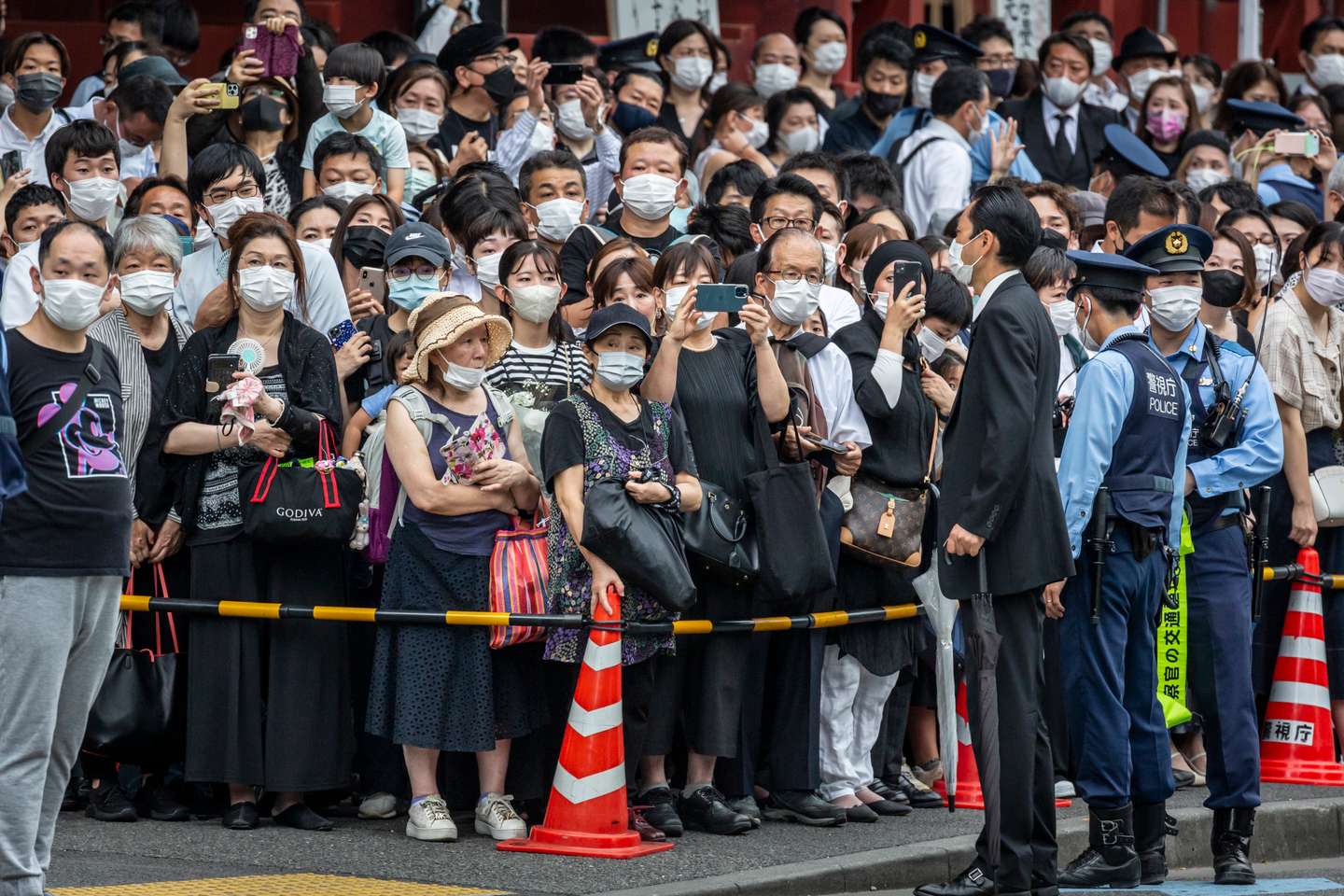 Mourners Attend Funeral For Former PM Abe