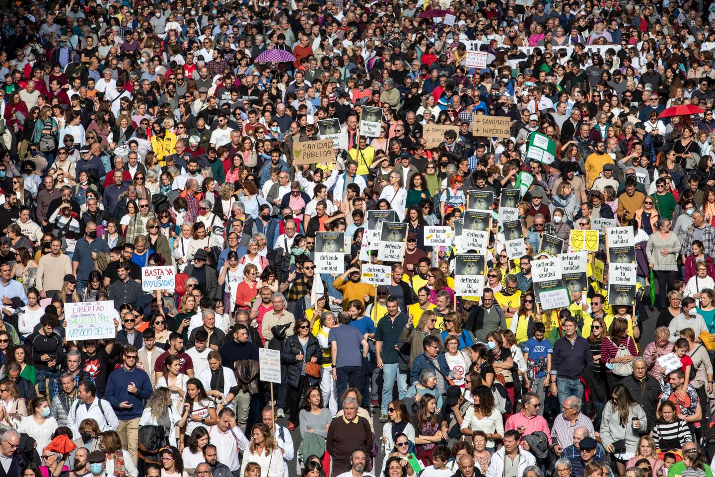 Demonstration For The Defence Of The Health System In Madrid
