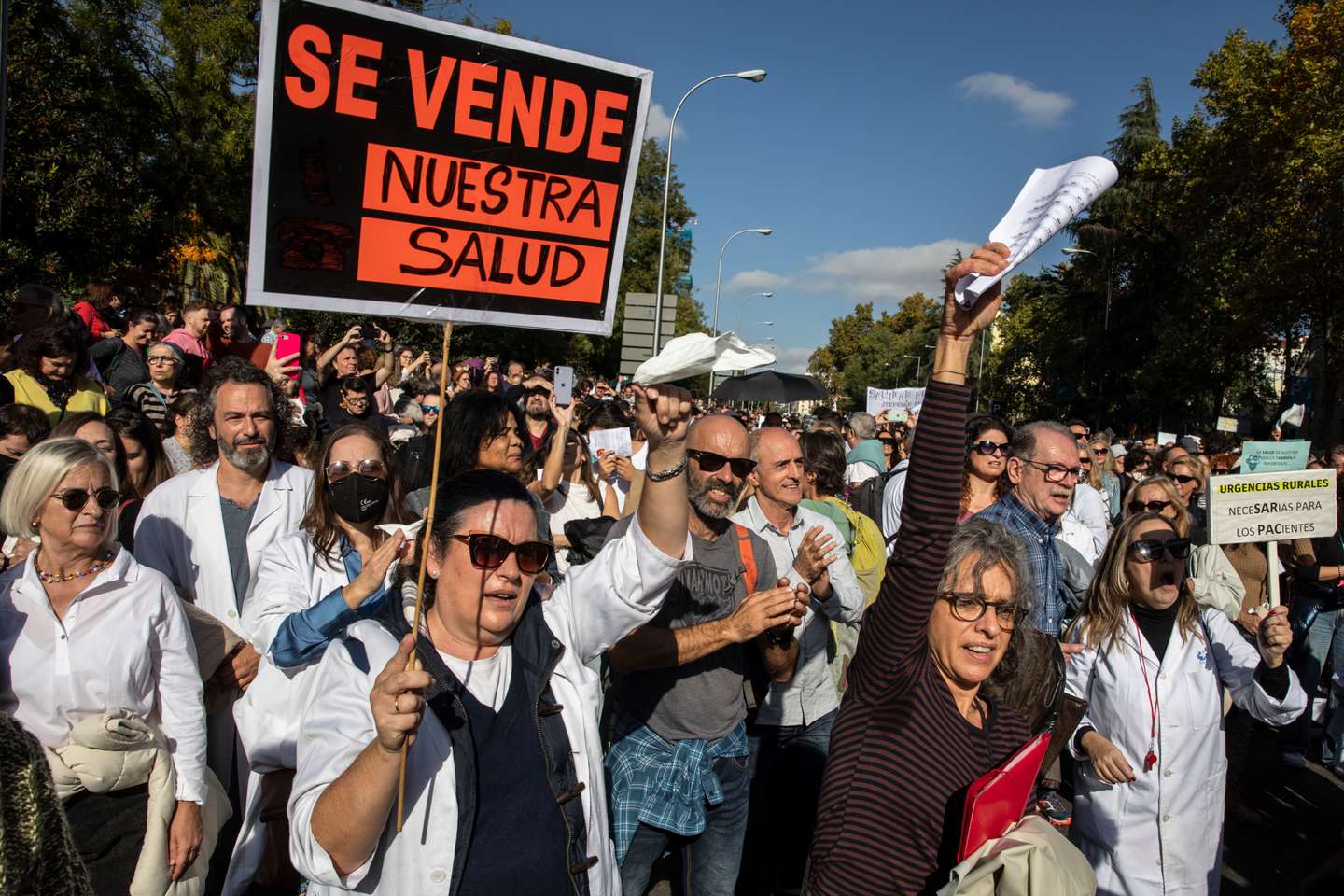Demonstration For The Defence Of The Health System In Madrid