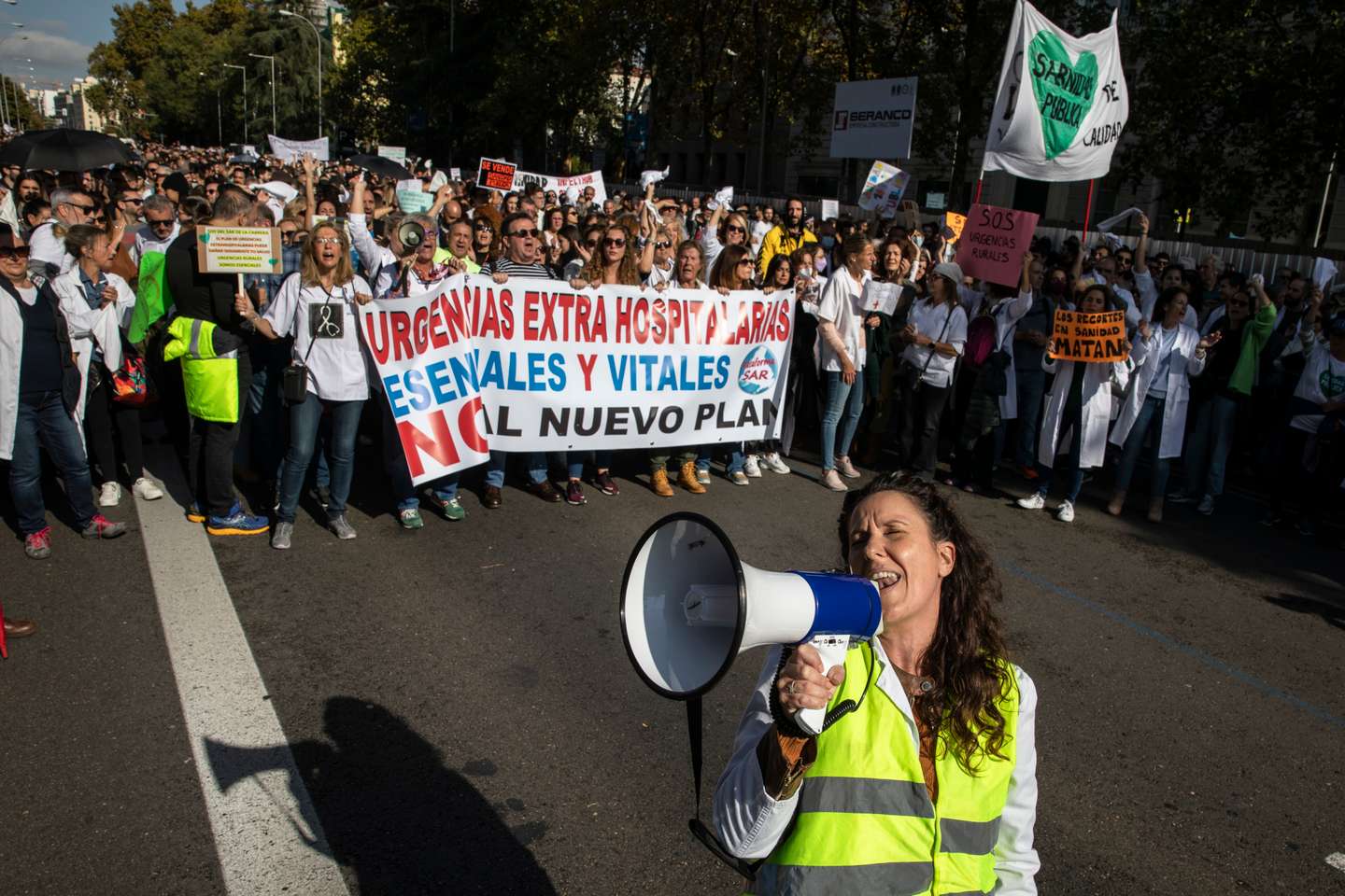 Demonstration For The Defence Of The Health System In Madrid