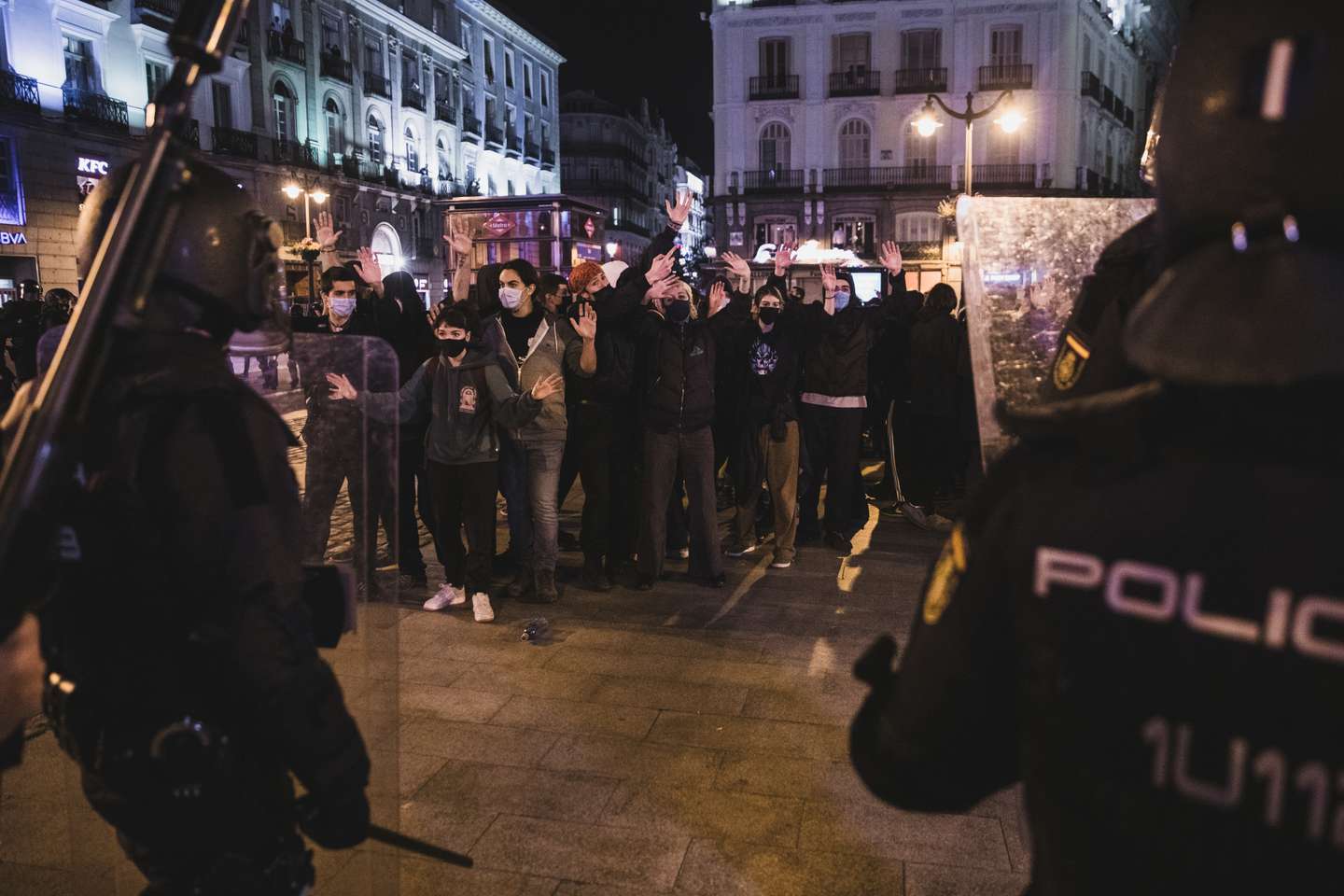 Protest Against The Sentence Of Catalan Rapper Pablo Hasel in Spain