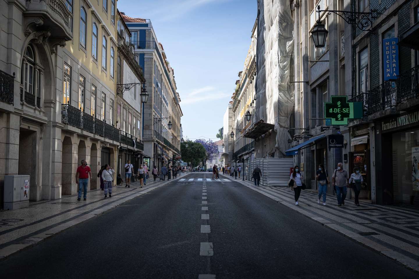 Rua Áurea (Rua do Ouro) Judiaria Grande. Lisboa, 27 de maio de 2021.