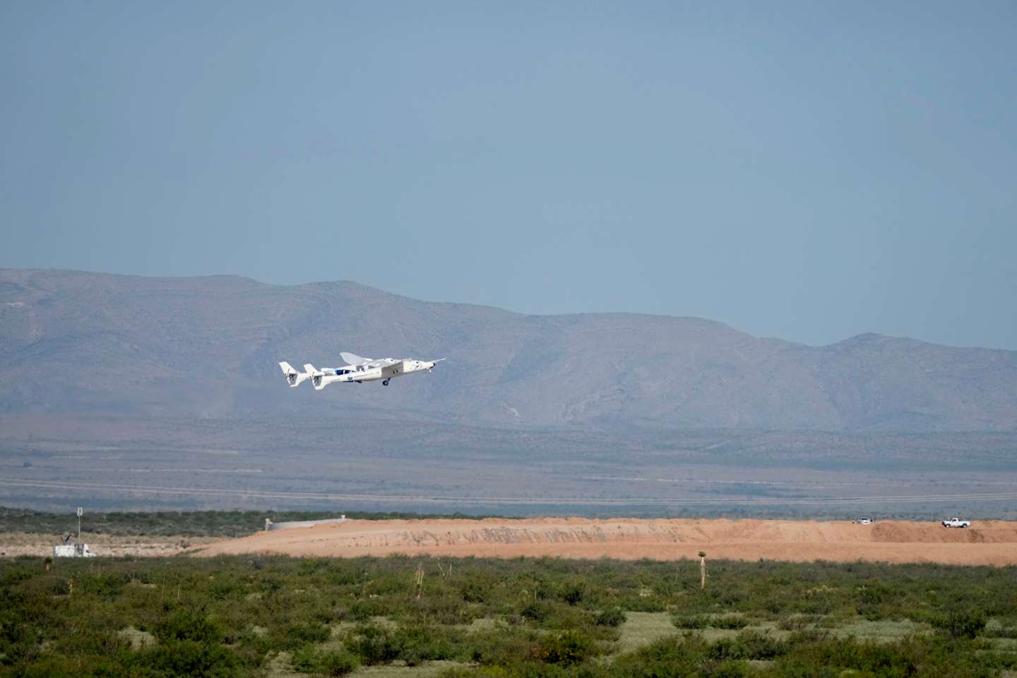 Virgin Galactic's Space Plane VSS Unity Launches Richard Branson To Edge Of Space From New Mexico