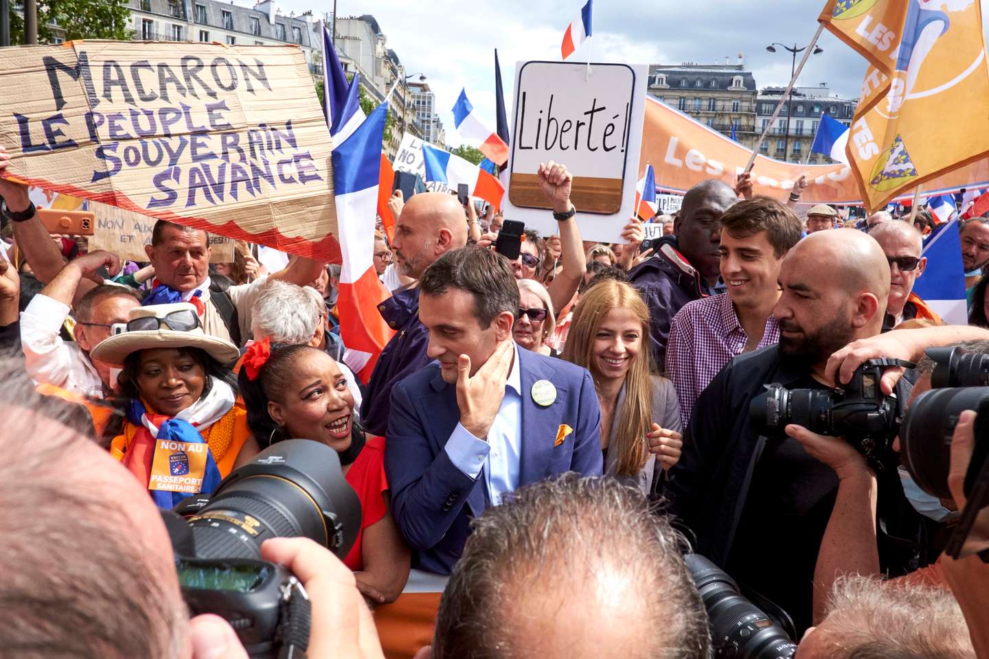 Demonstration Against Covid-19 Health Pass In Paris