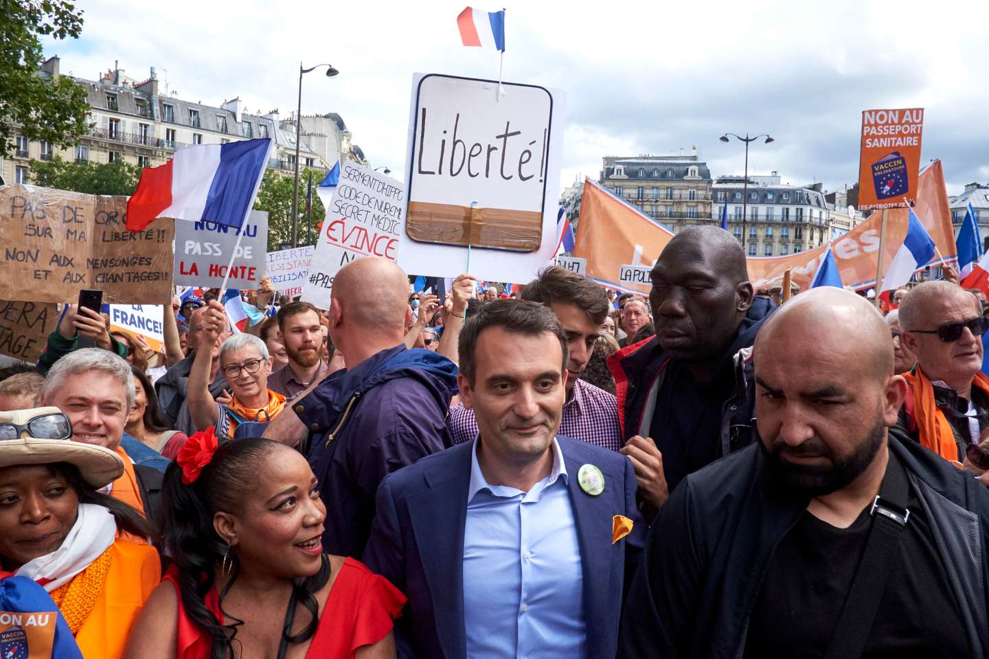 Demonstration Against Covid-19 Health Pass In Paris