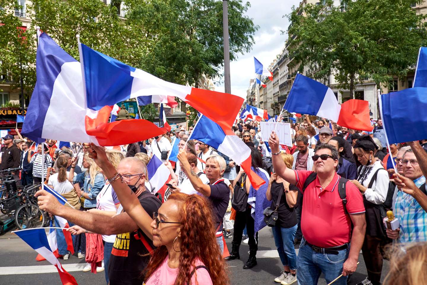 Demonstration Against Covid-19 Health Pass In Paris