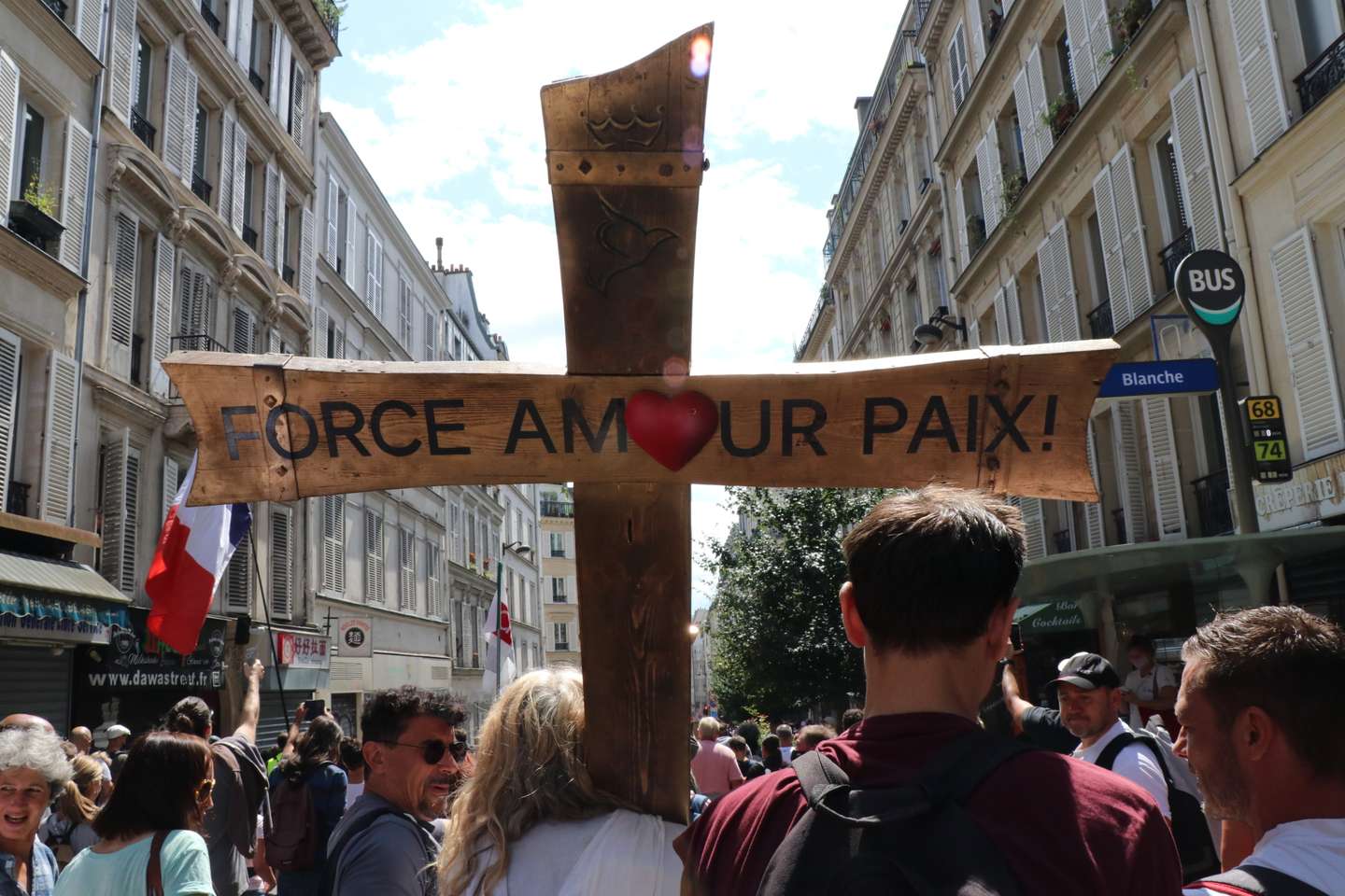 Anti COVID-19 health bill rally in Paris