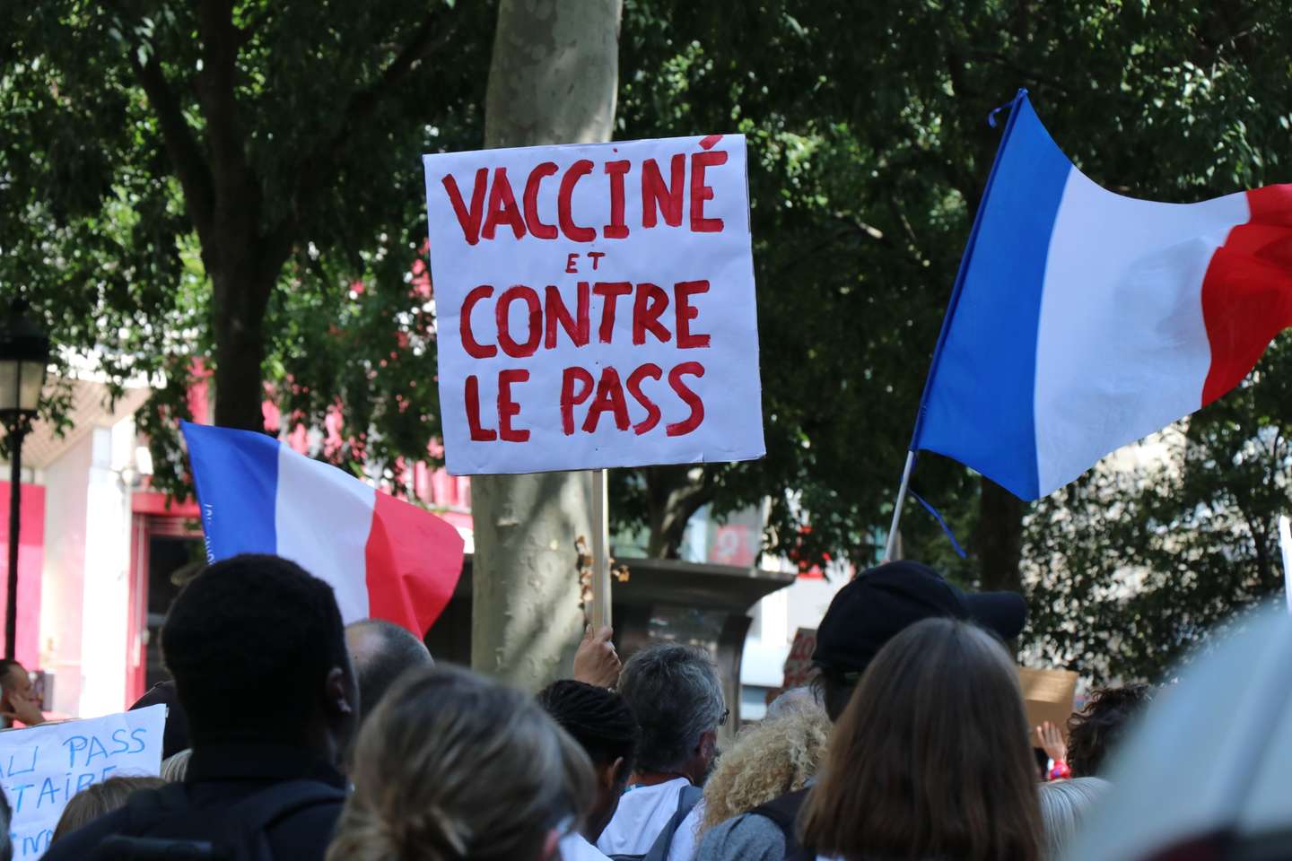 Anti COVID-19 health bill rally in Paris
