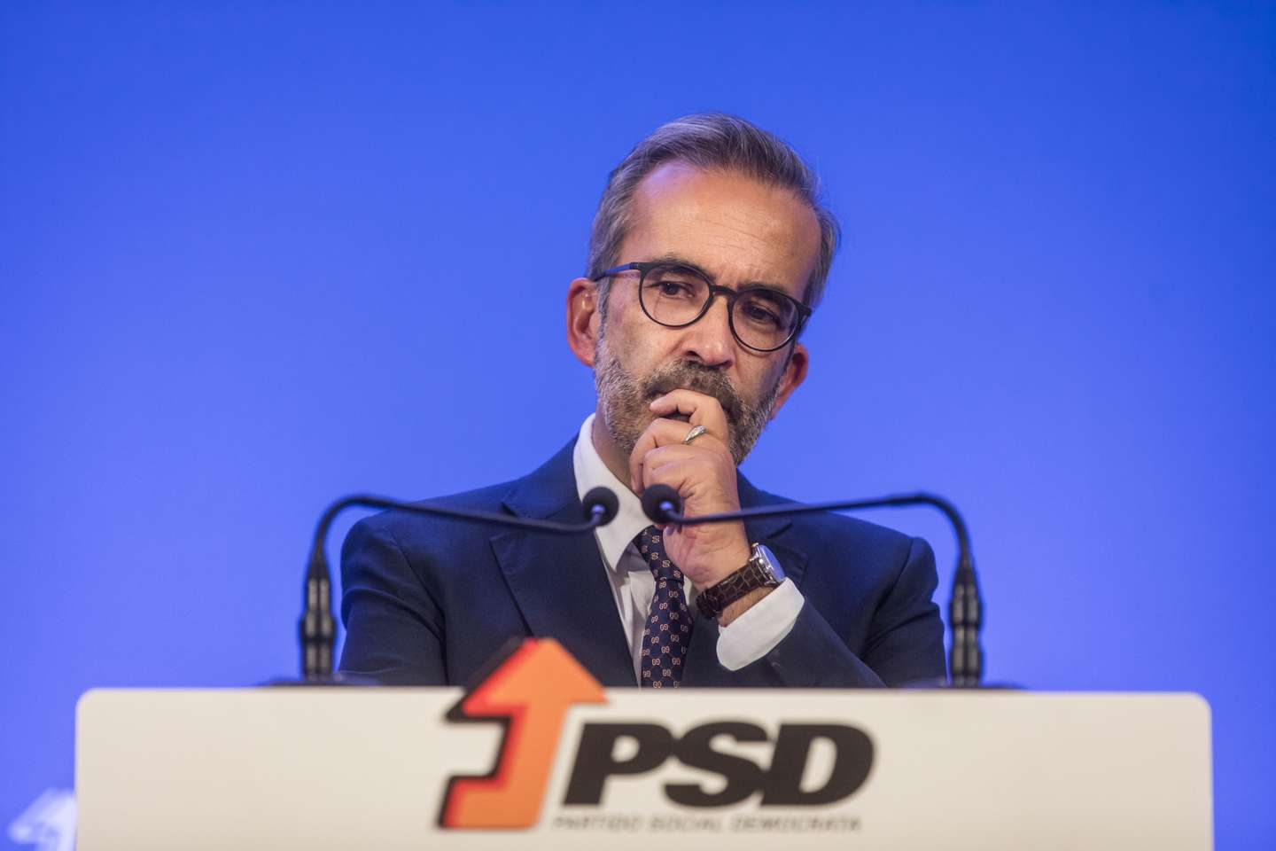 Apresentação da candidatura à liderança do PSD - Partido Social Democrata, por Paulo Rangel, eurodeputado. As próximas eleições diretas do partido realizam-se a 4 de dezembro de 2021. Lisboa, 15 de outubro de 2021. JOÃO PORFÍRIO/OBSERVADOR