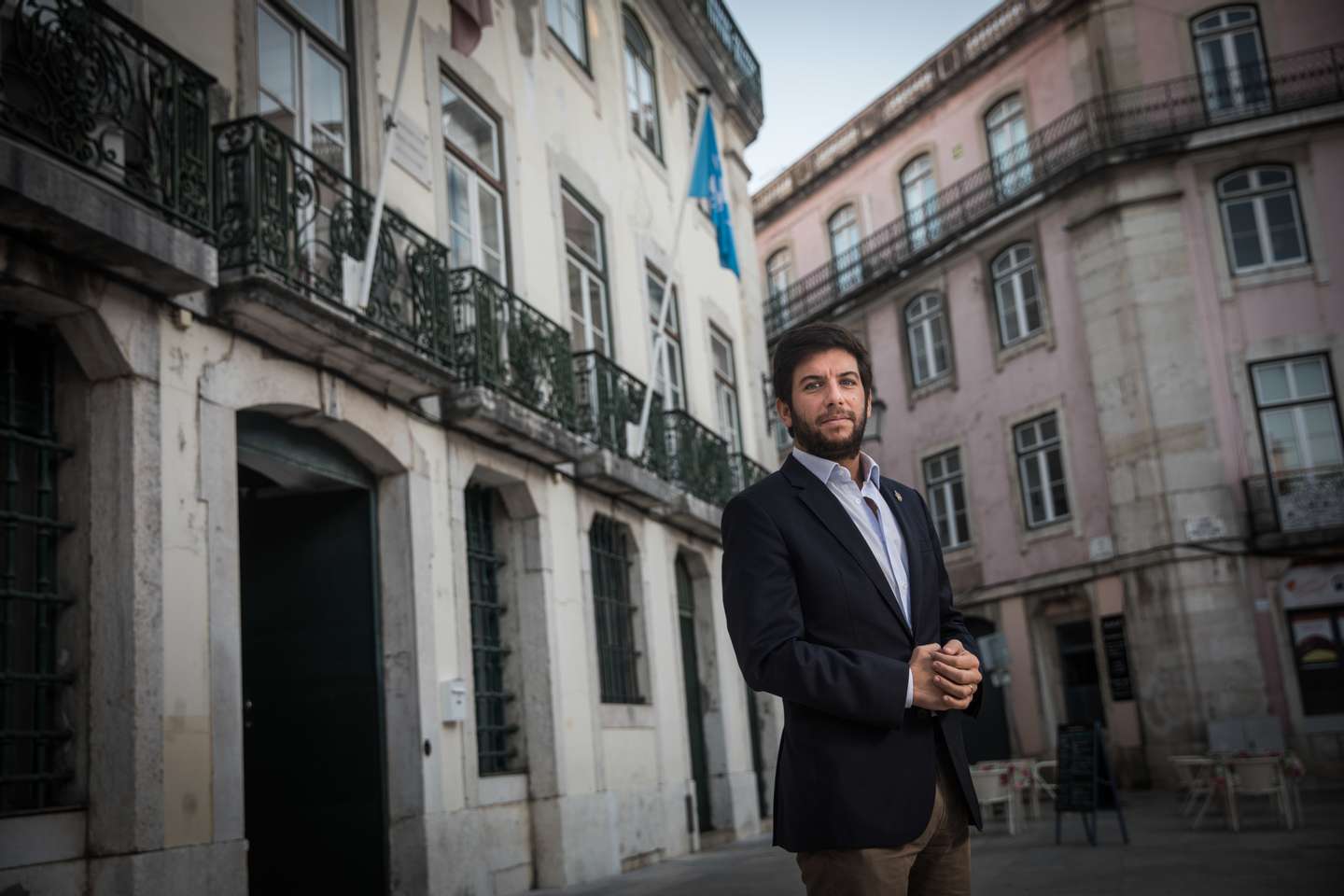 Entrevista ao presidente do CDS-PP, Francisco Rodrigues dos Santos, na sede nacional do partido, no Largo do Caldas. Lisboa, 9 de novembro de 2021. JOÃO PORFÍRIO/OBSERVADOR