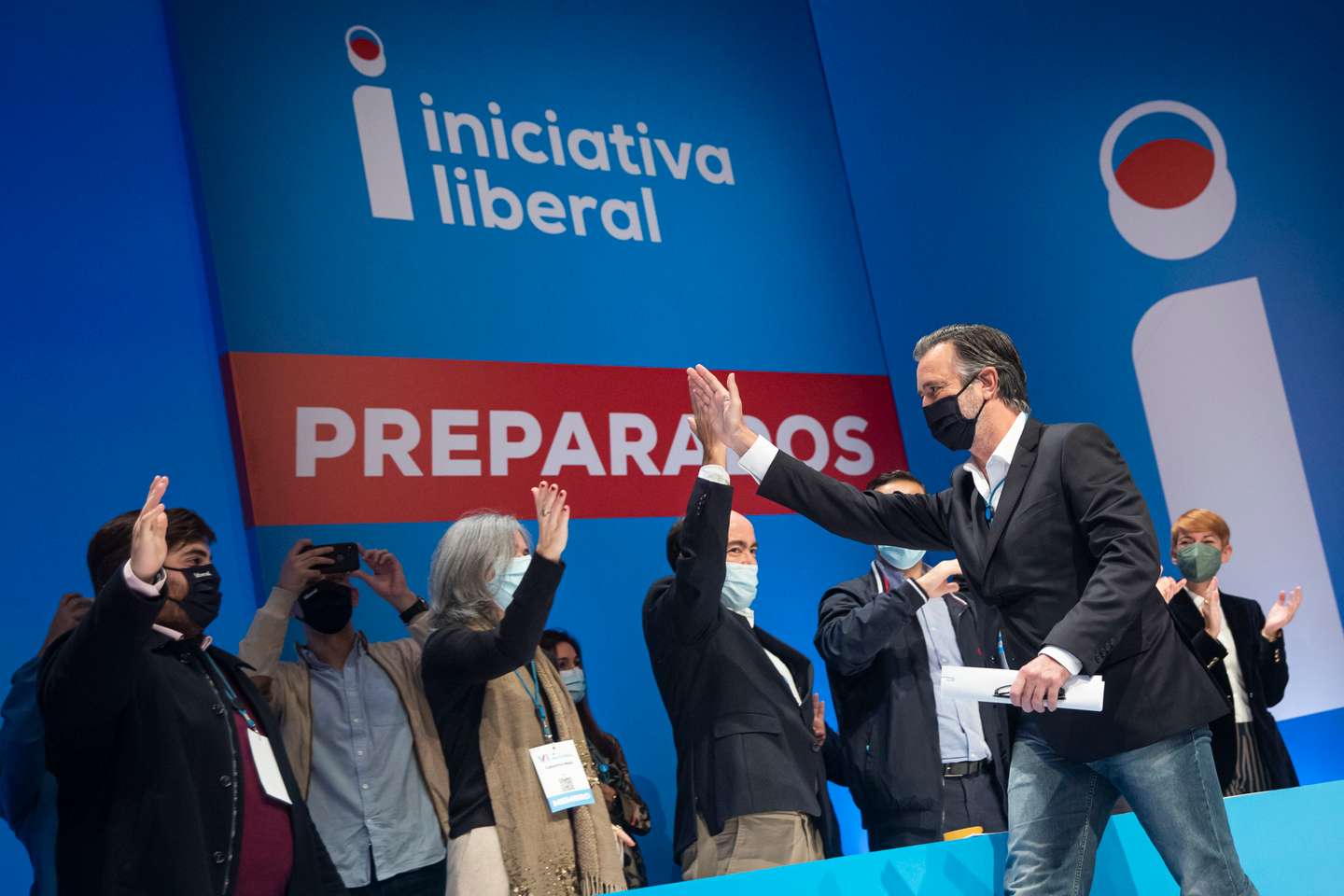 VI Convenção da Iniciativa Liberal - IL. O partido reúne em convenção no Centro de Congressos de Lisboa. Intervenção de João Cotrim de Figueiredo, presidente do partido. Lisboa, 12 de dezembro de 2021. JOÃO PORFÍRIO/OBSERVADOR