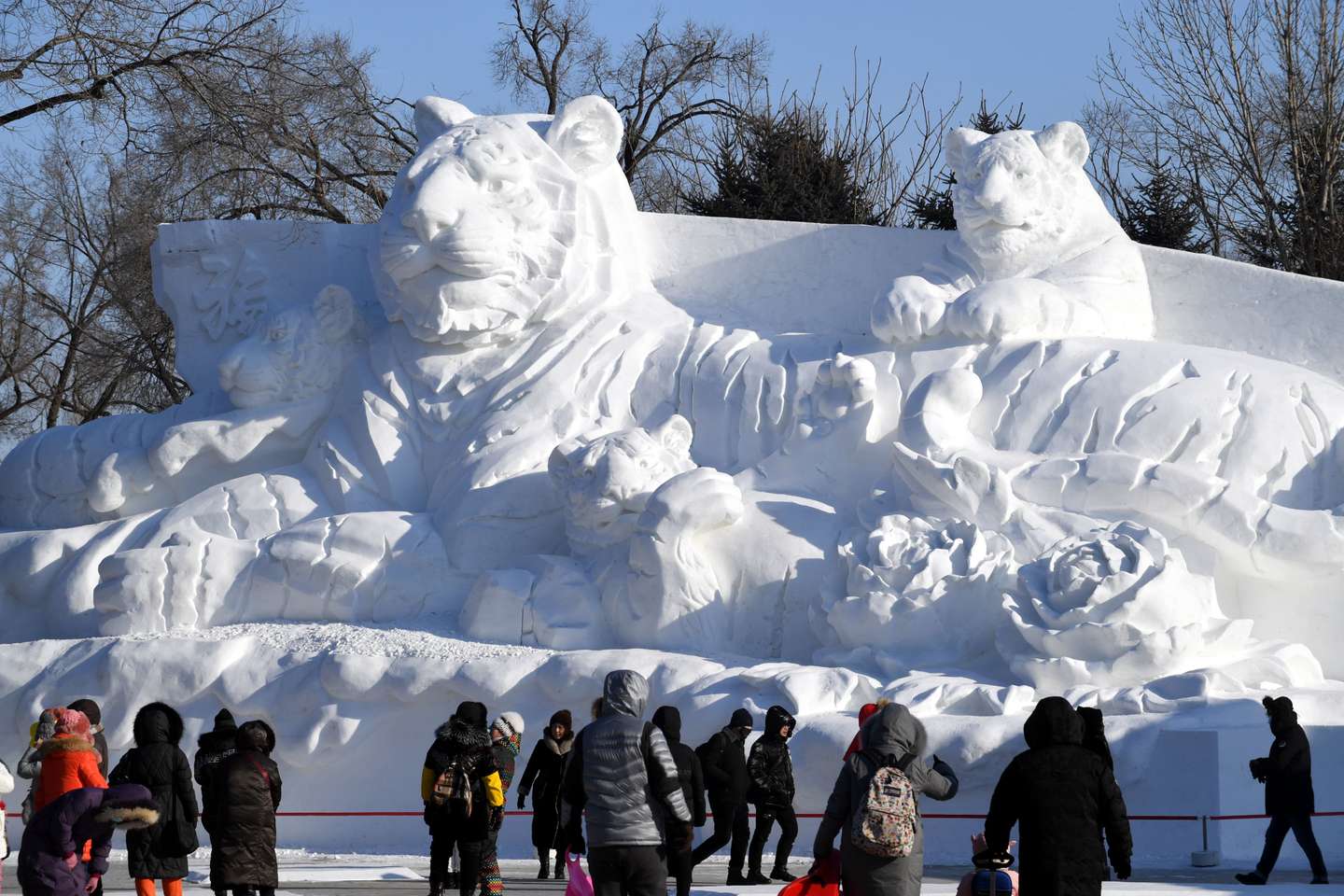 34.ª edição do Festival Internacional de Esculturas de Neve, em Harbin