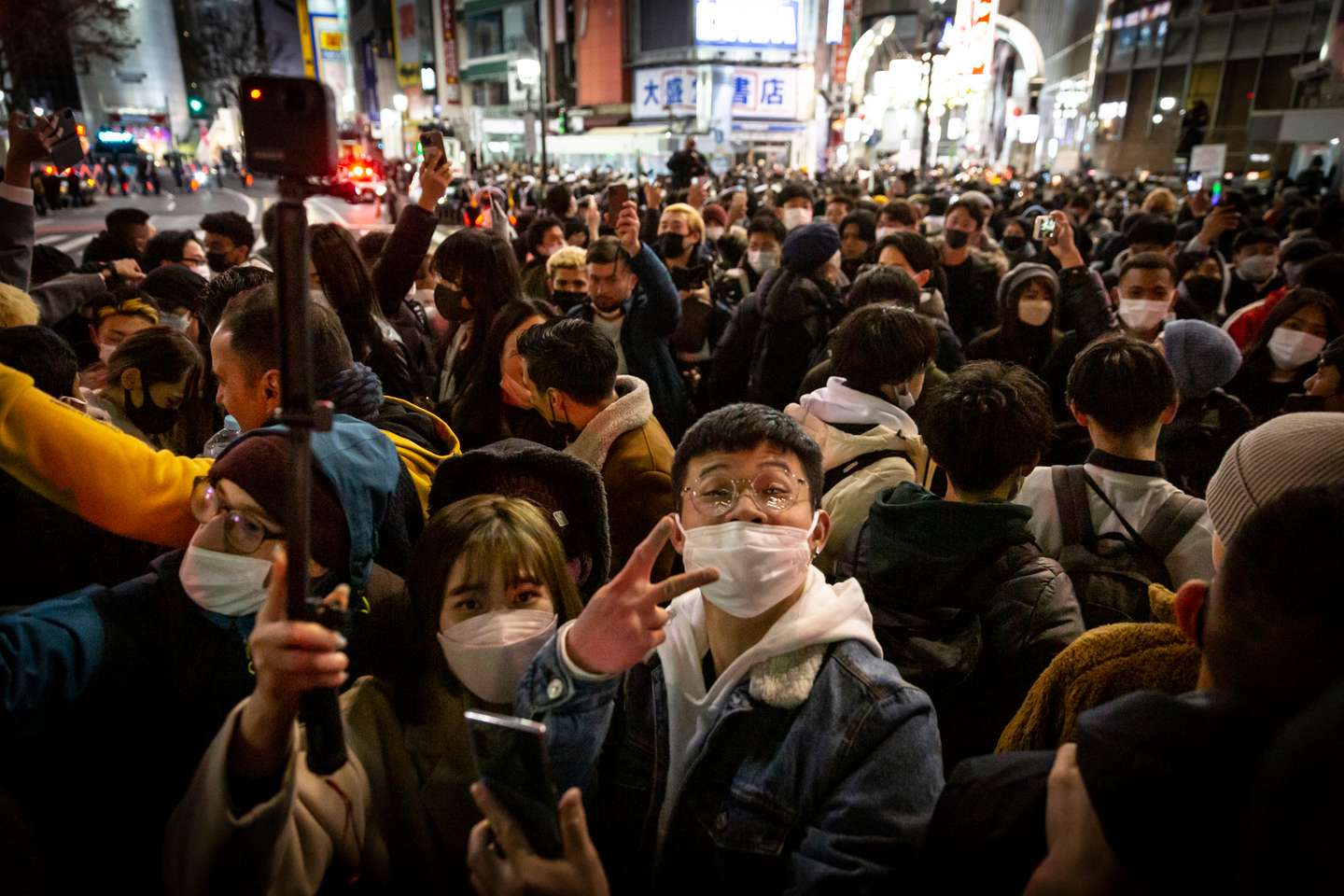 New Year's Eve Celebrated In Tokyo Amid Ongoing Coronavirus Pandemic