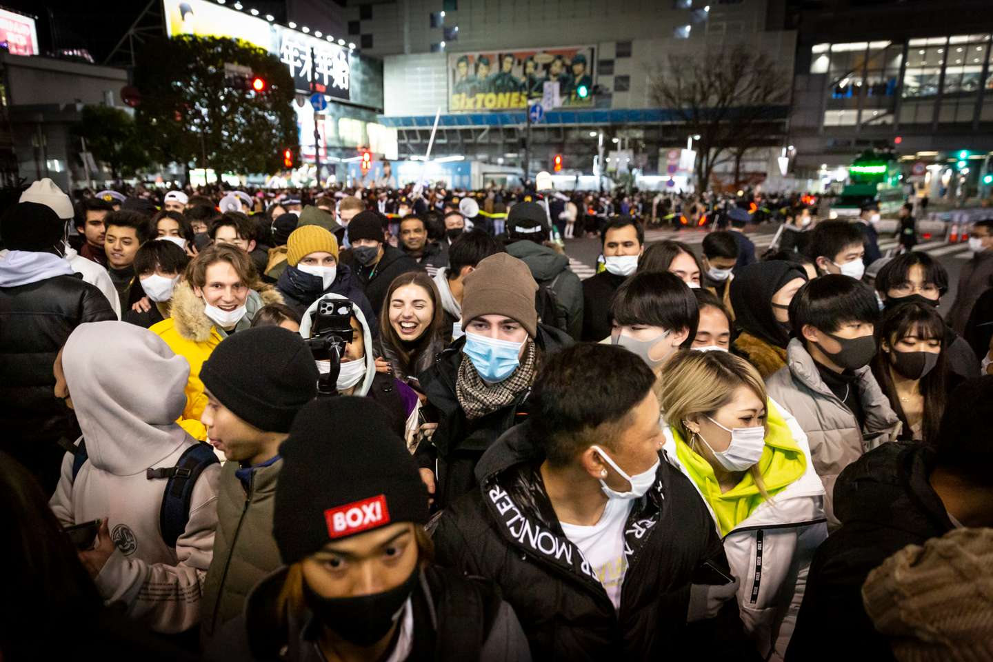 New Year's Eve Celebrated In Tokyo Amid Ongoing Coronavirus Pandemic