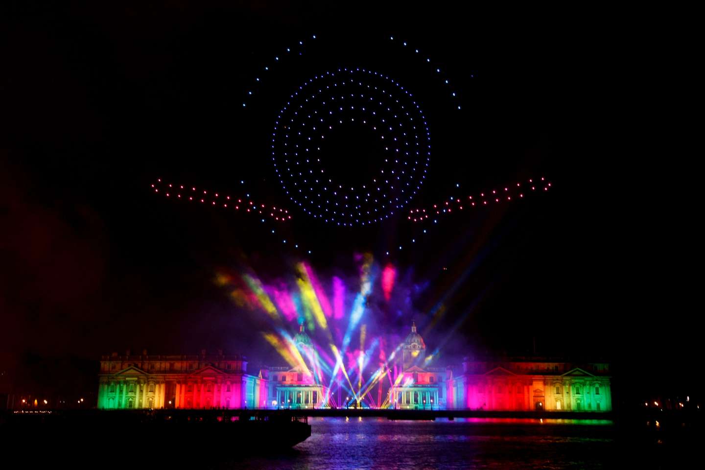 Fireworks and drone display marks new year in London