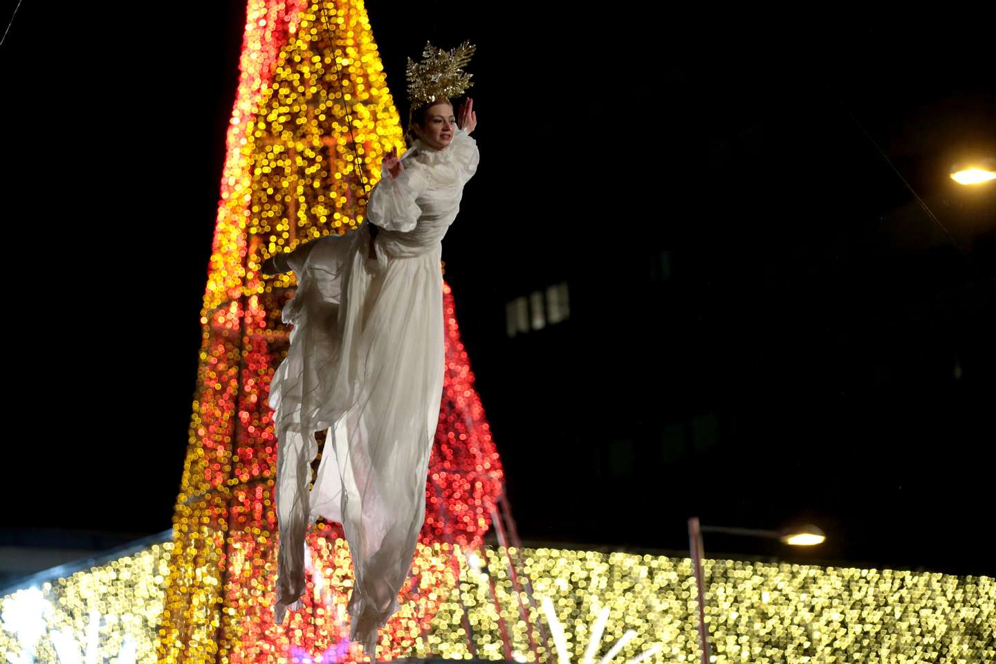 A celebração da Noite de Reis em Madrid, Espanha