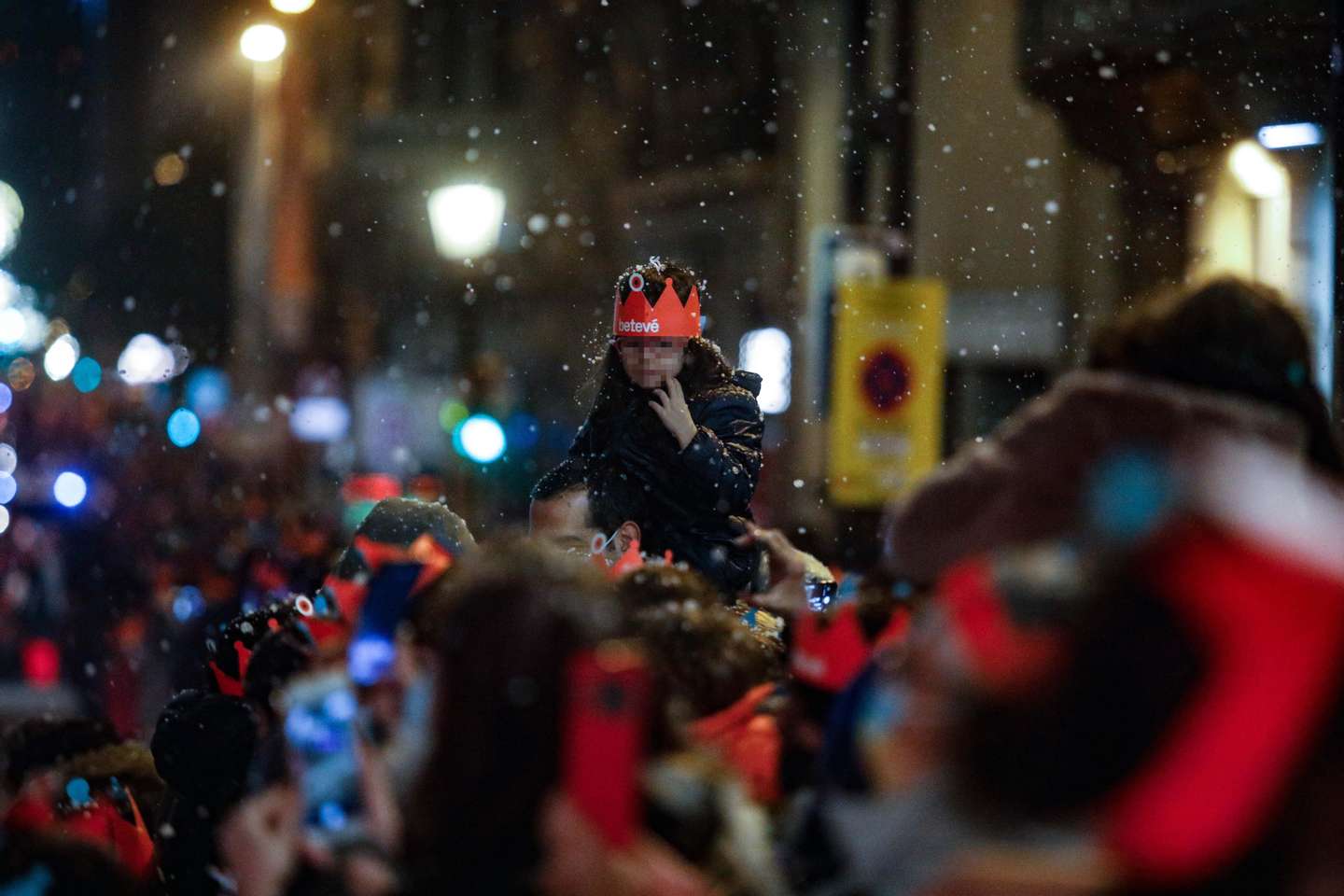 A celebração da Noite de Reis em Barcelona, Espanha