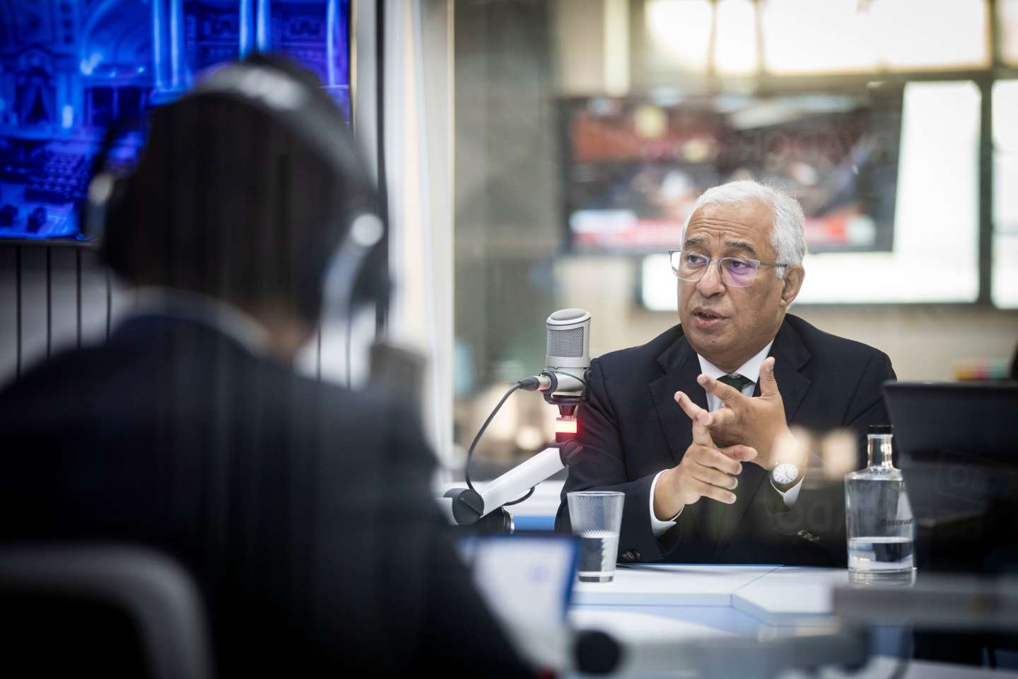 Campanhas para as eleições legislativas de 2022: Entrevista a António Costa, secretário-geral do Partido Socialista, à Rádio Observador. As eleições legislativas realizam-se no próximo dia 30 de janeiro de 2022. Lisboa, 21 de janeiro de 2022. JOÃO PORFÍRIO/OBSERVADOR