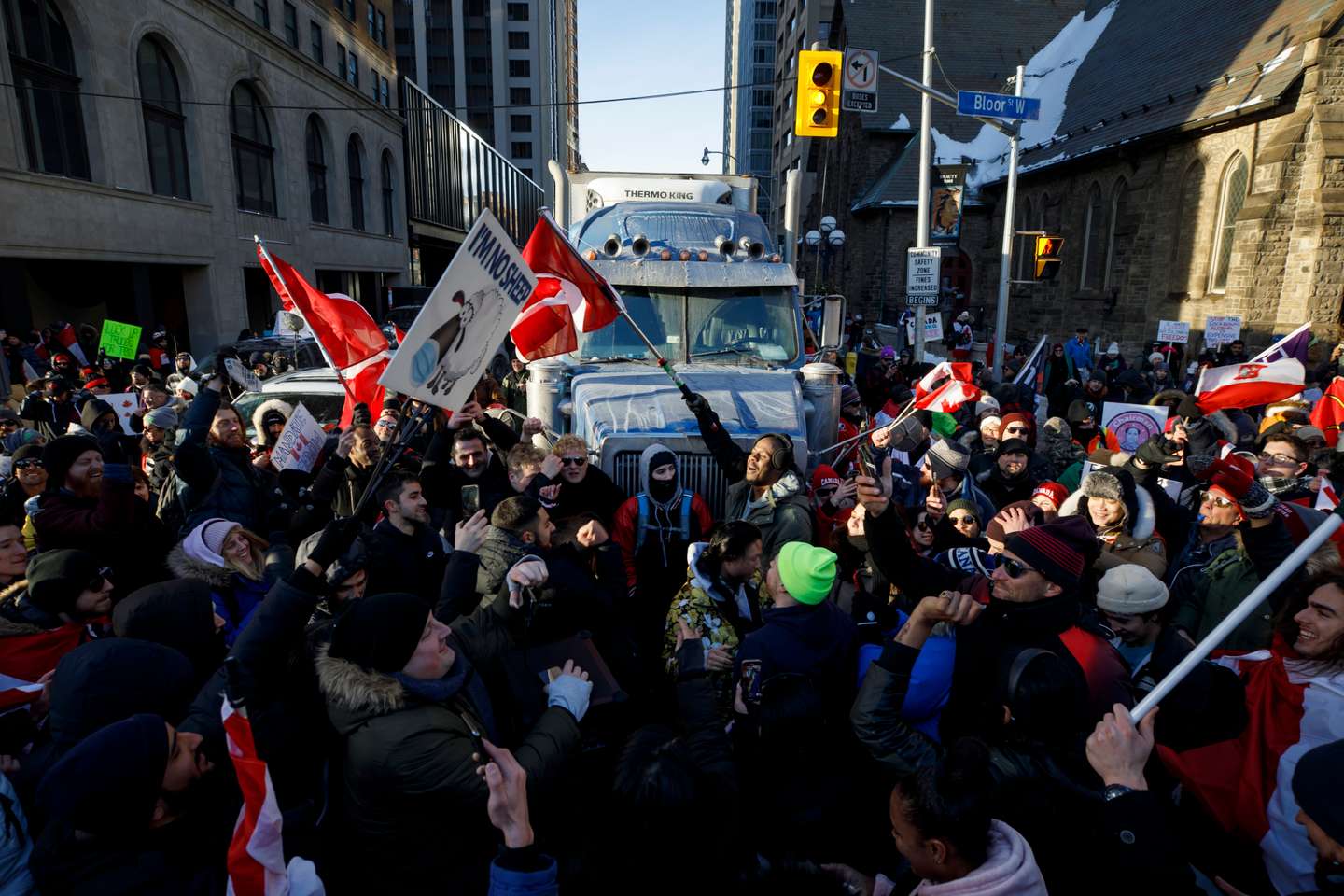 Truckers Protest Vaccine Mandates In Cities Across Canada