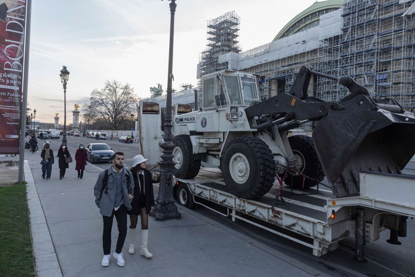 France's Motorists Inspired By Ottowa 'Freedom Convoy' Protest Defy Ban To Converge In Paris