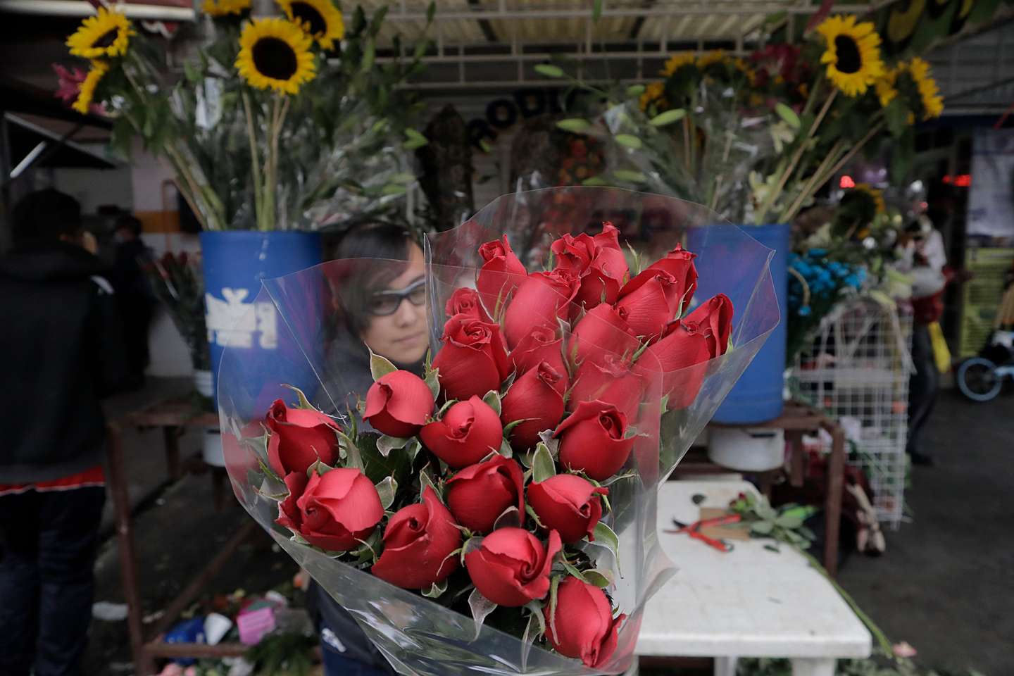 Celebração do Dia de São Valentim, também conhecido como Dia dos Namorados, na Cidade do México, no México