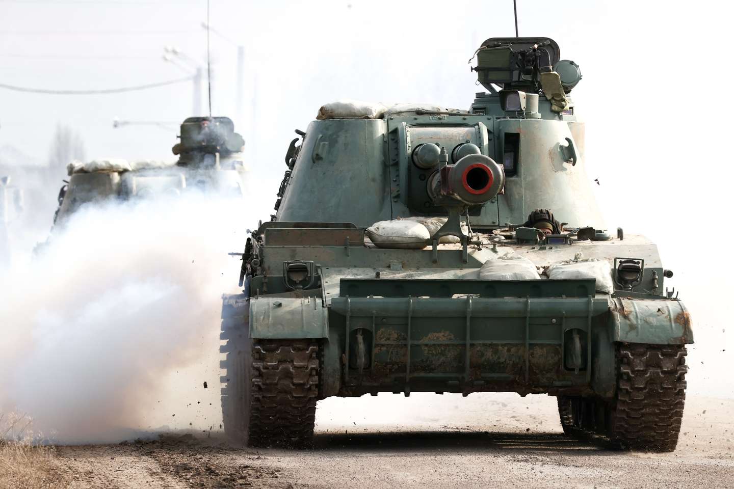 Military hardware moved across Crimea, Russia