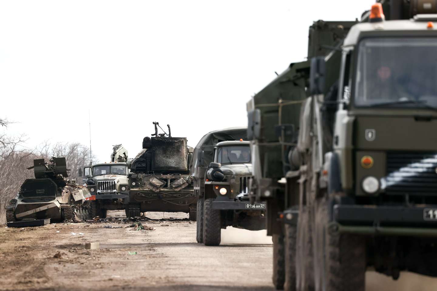Military hardware moved across Crimea, Russia