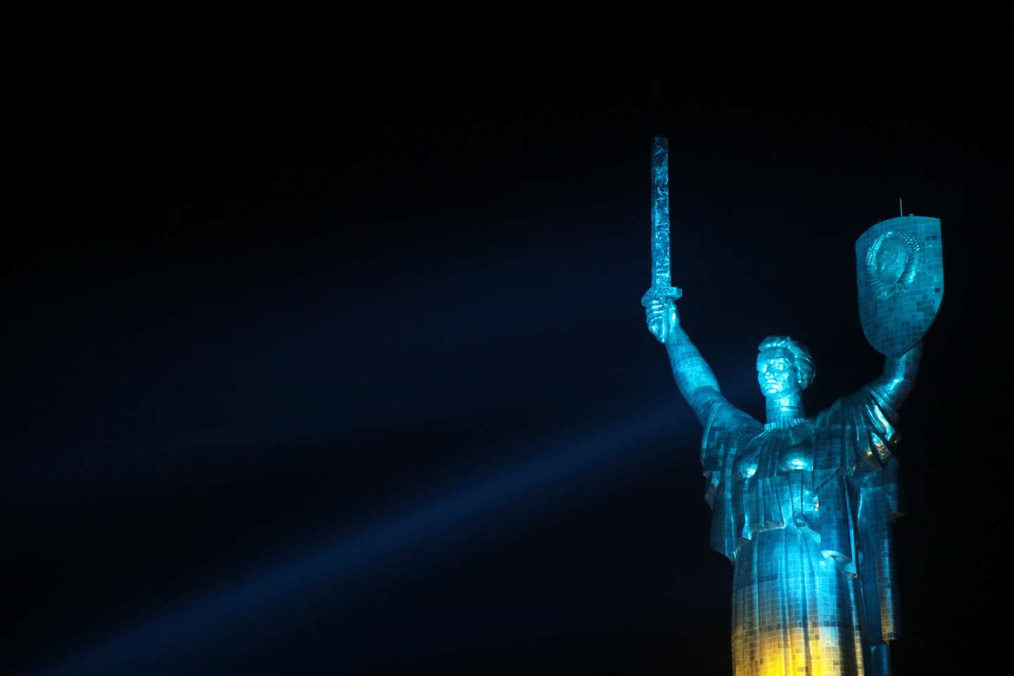 Edifício da Mãe-Pátria, em Kiev, na Ucrânia