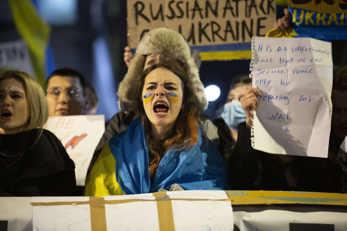 Protestos contra a invasão da Ucrânia em Londres, Reino Unido