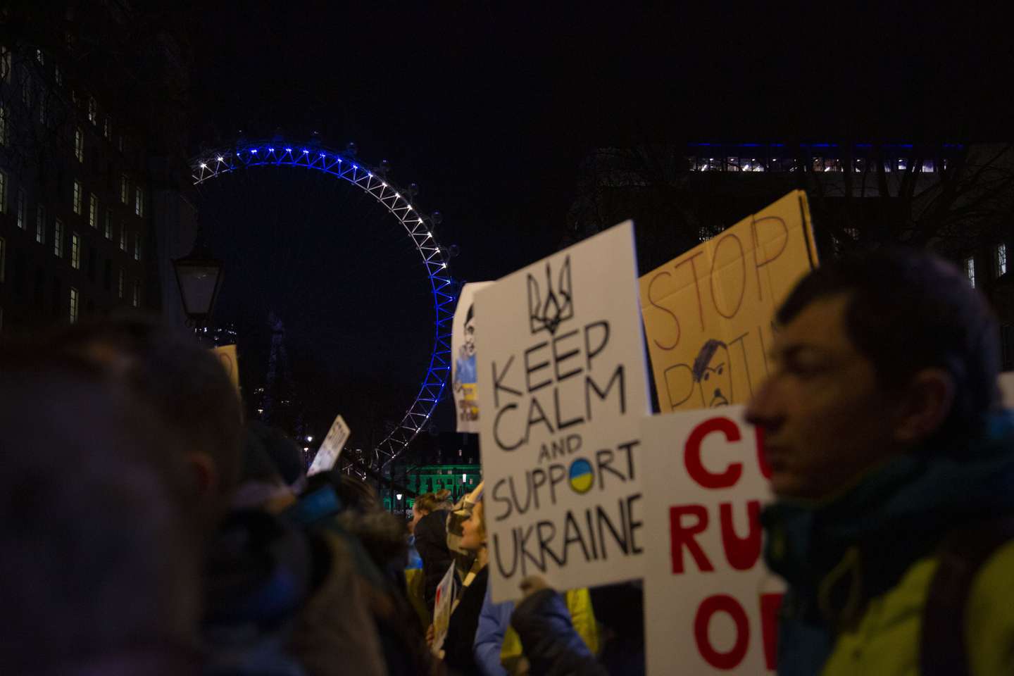 Protestos contra a invasão da Ucrânia em Londres, Reino Unido