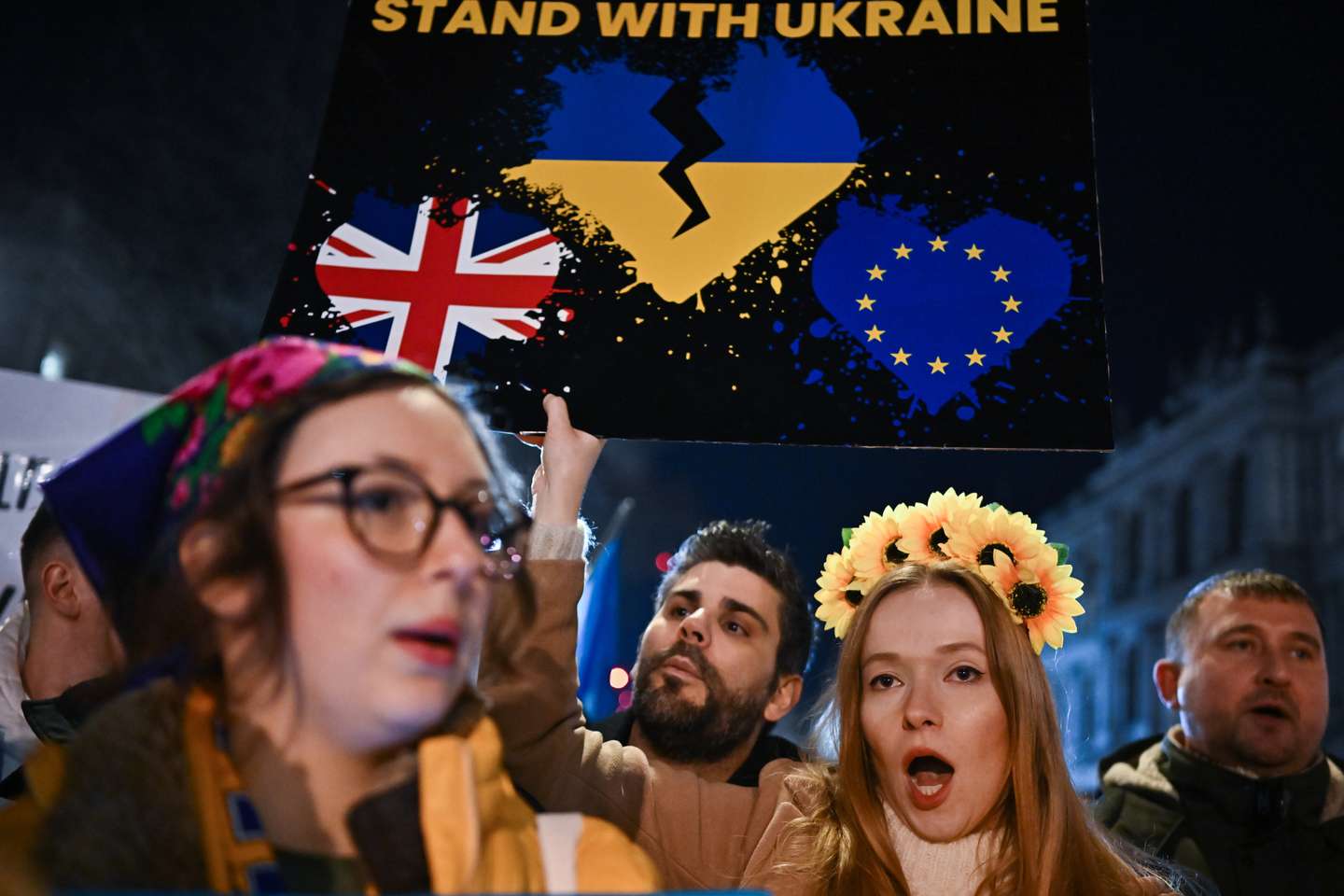 Protestos contra a invasão da Ucrânia em Londres, Reino Unido