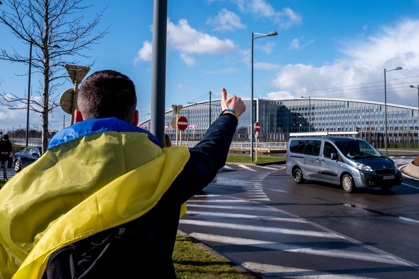 Protestos contra a invasão da Ucrânia em Bruxelas, Bélgica