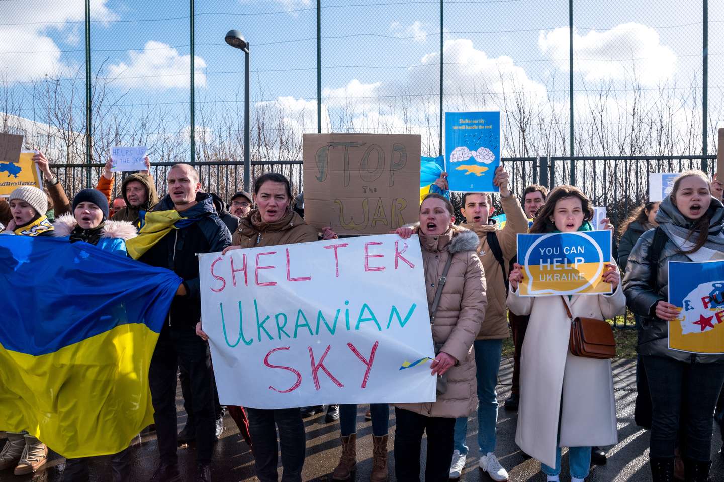 Protestos contra a invasão da Ucrânia em Bruxelas, Bélgica