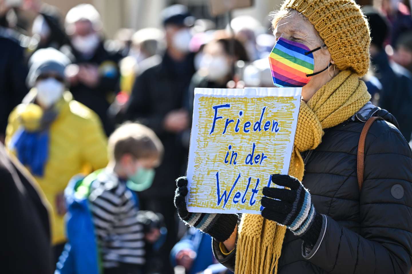 Ukraine conflict - demonstration in Tettnang