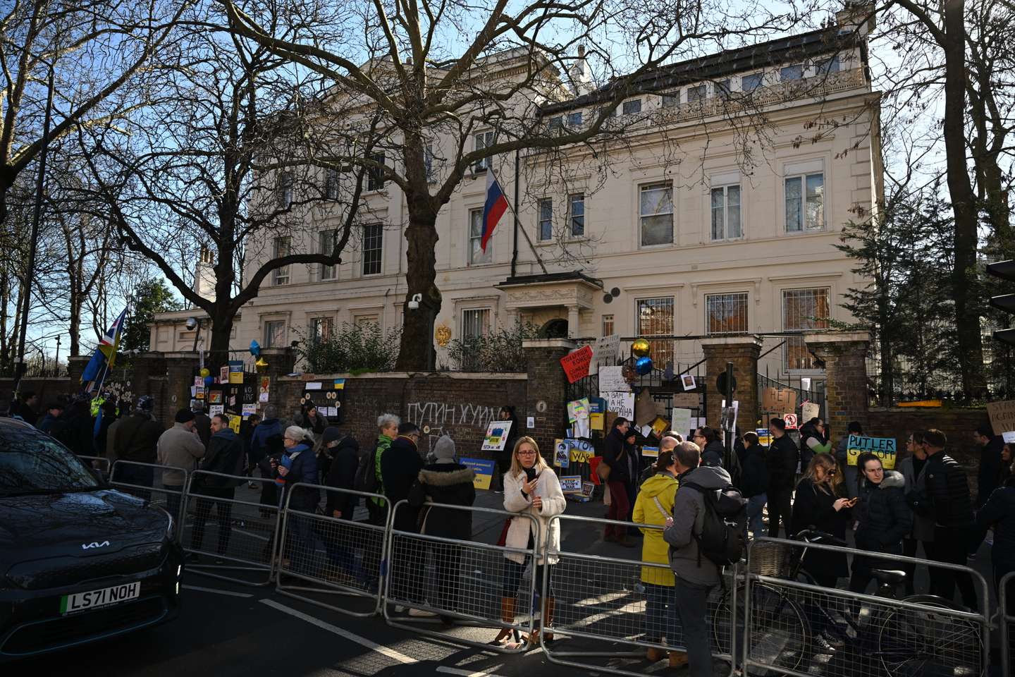 Protests In London Over Russian Invasion Of Ukraine