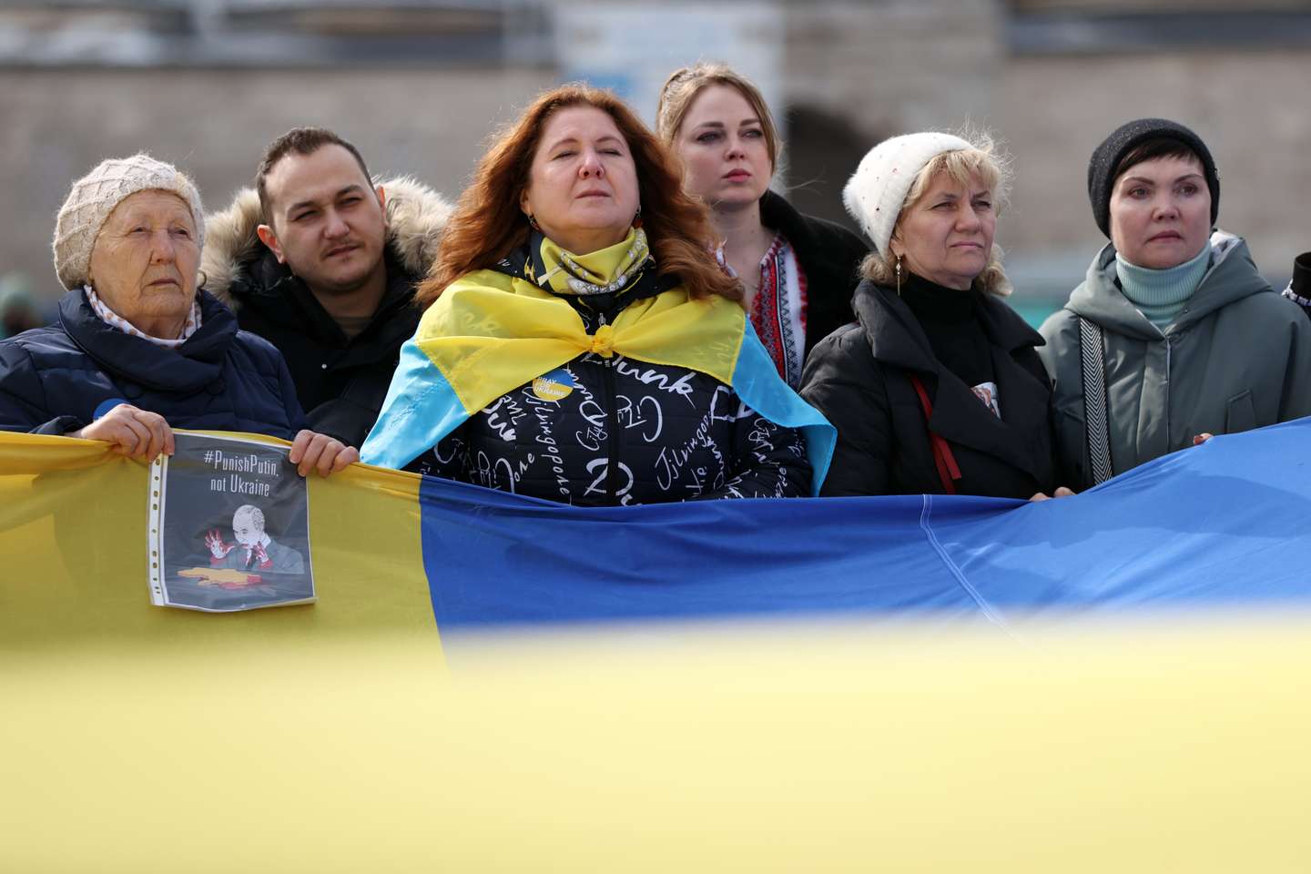 Demonstration in support of Ukraine in Istanbul