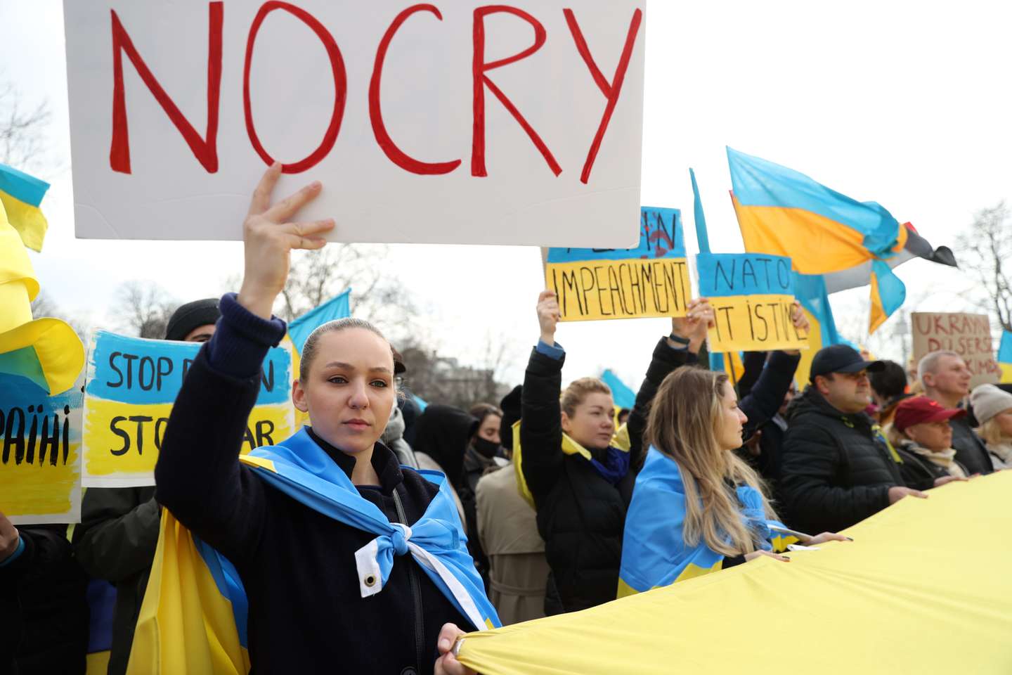 Demonstration in support of Ukraine in Istanbul