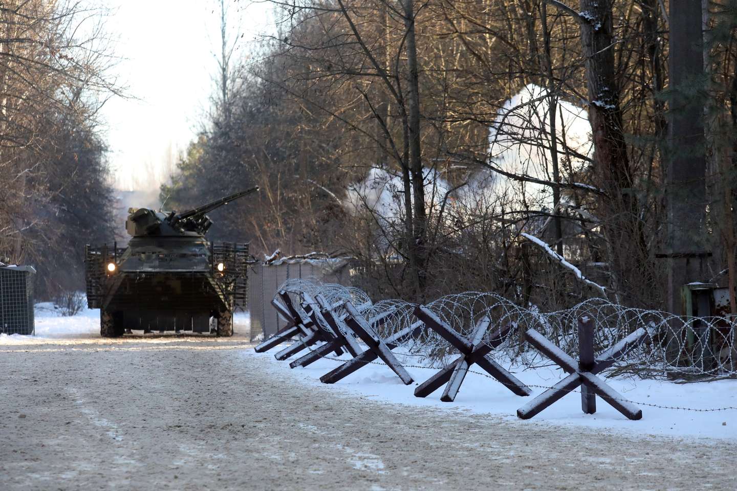 Drill of Ukrainian Interior Ministry units in Prypiat